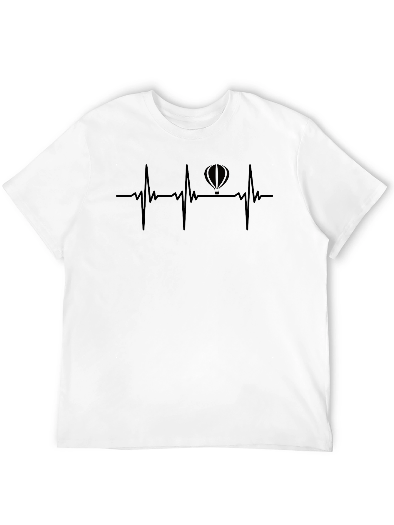 Heartbeat Balloon Graphic Tee - Stylish Comfort