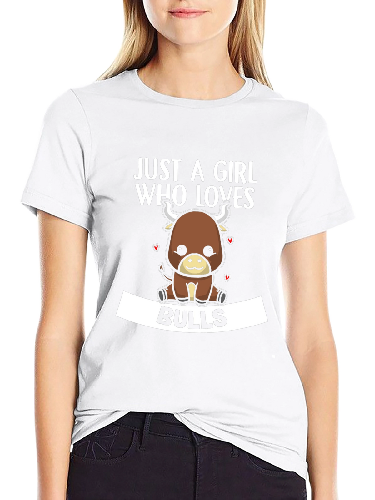 Just A Girl Who Loves Bulls T-Shirt