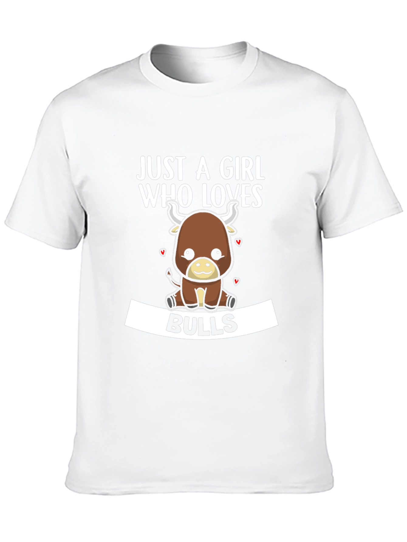 Just A Girl Who Loves Bulls T-Shirt