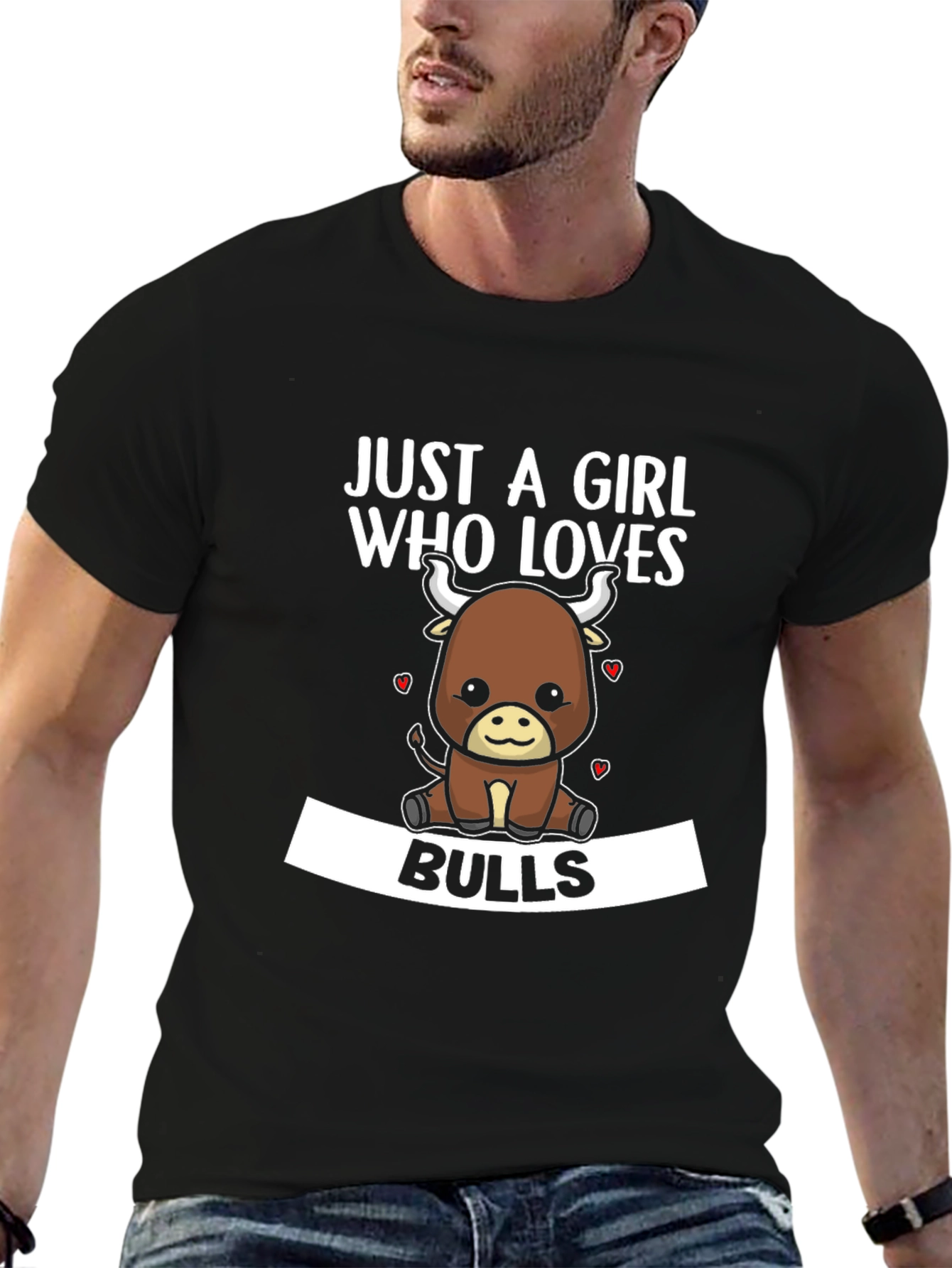 Just A Girl Who Loves Bulls T-Shirt