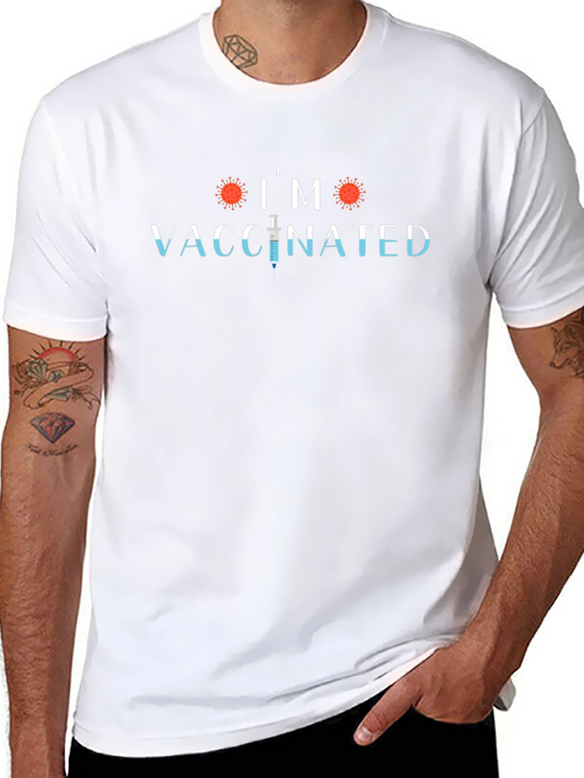Im Vaccinated Graphic Tee - Show Your Support!