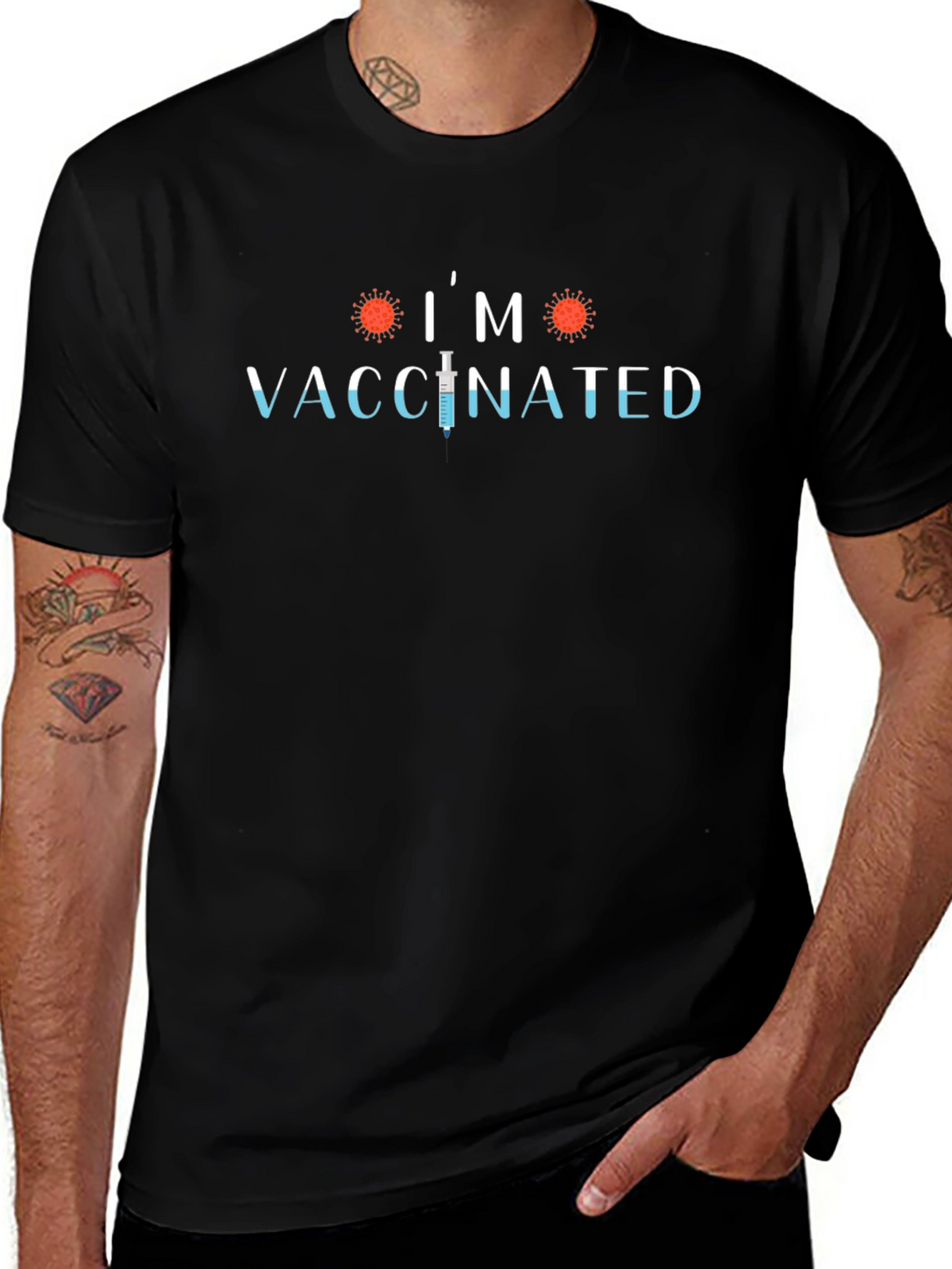 Im Vaccinated Graphic Tee - Show Your Support!