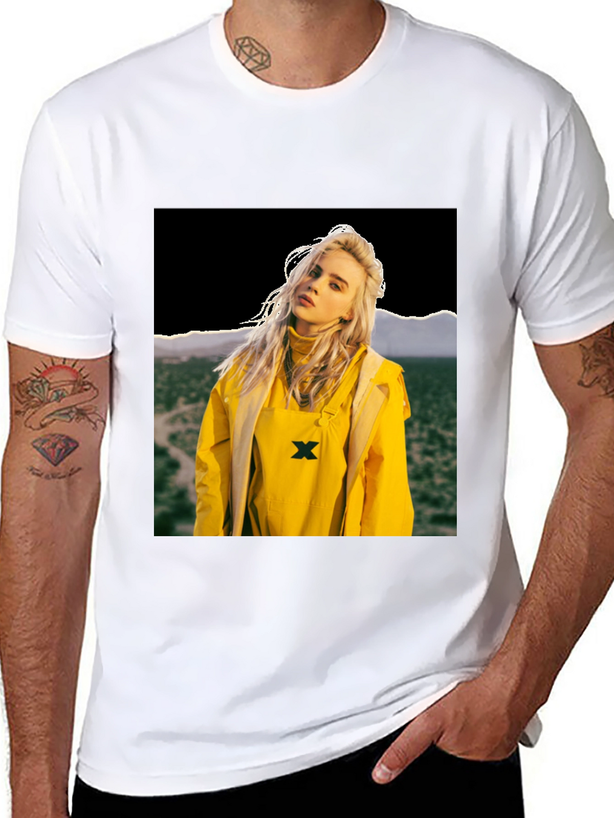 Billie Eilish Graphic Tee - Black Cotton T-Shirt