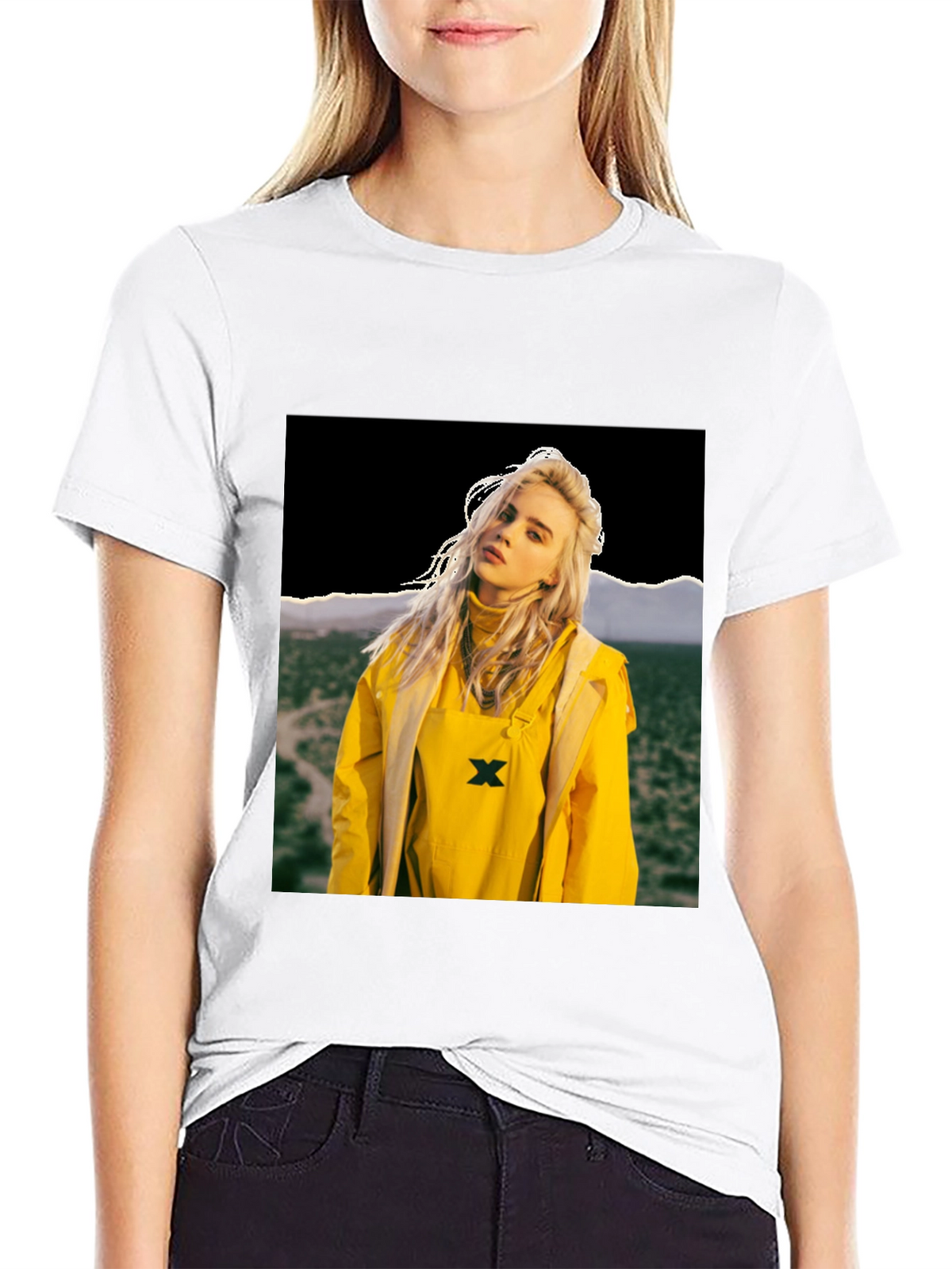 Billie Eilish Graphic Tee - Black Cotton T-Shirt