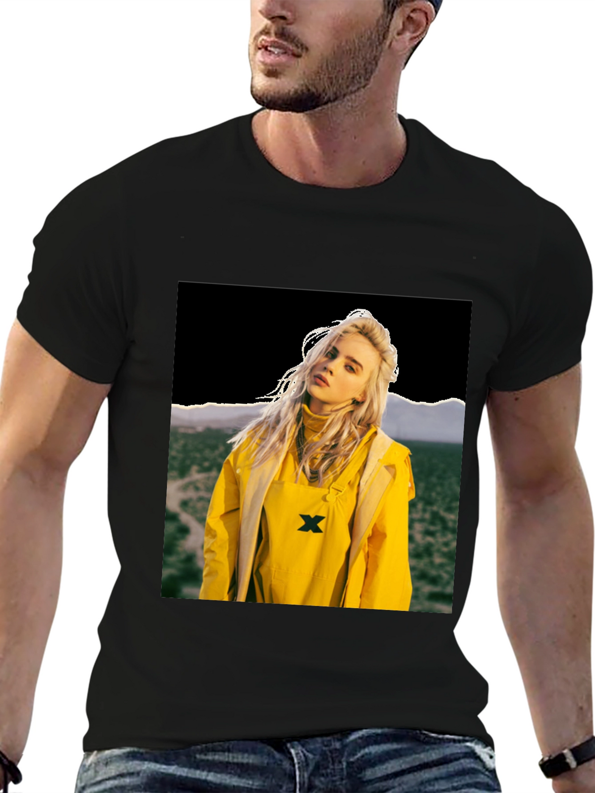 Billie Eilish Graphic Tee - Black Cotton T-Shirt