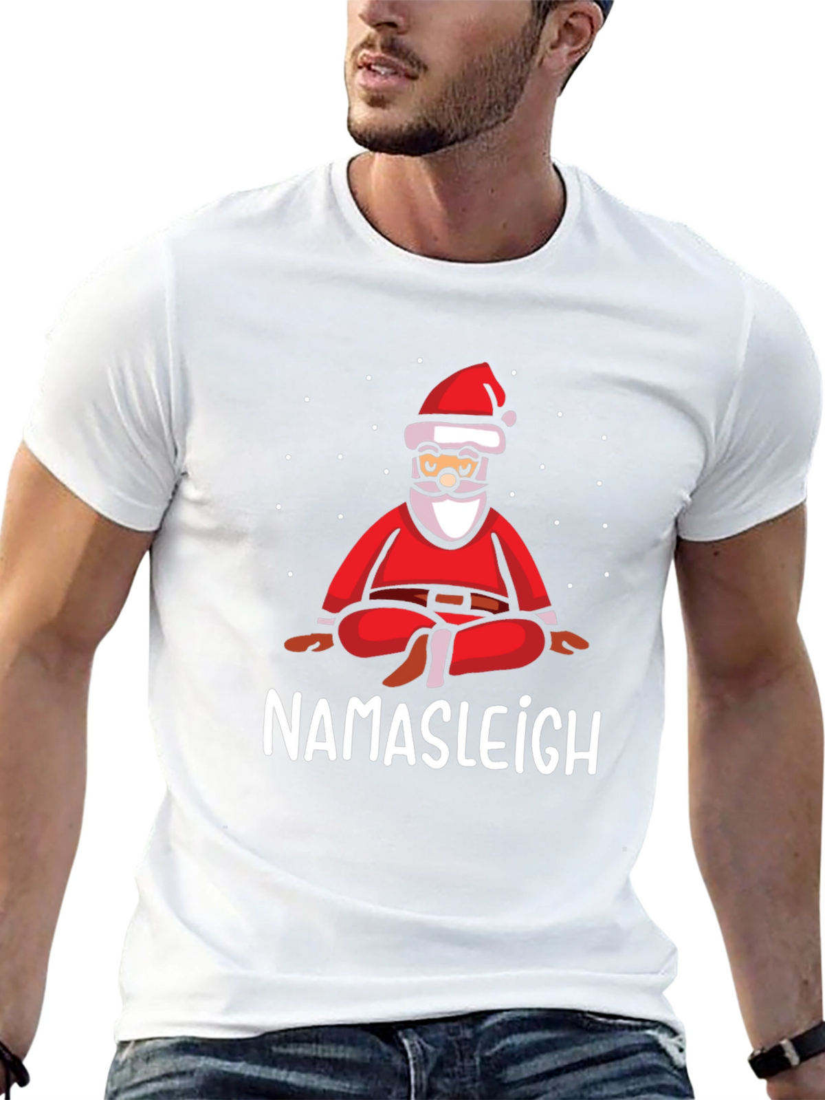 Namaste Santa T-Shirt - Meditating Holiday Cheer