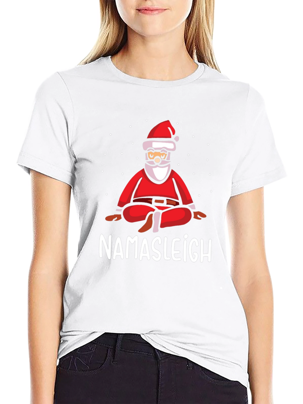 Namaste Santa T-Shirt - Meditating Holiday Cheer
