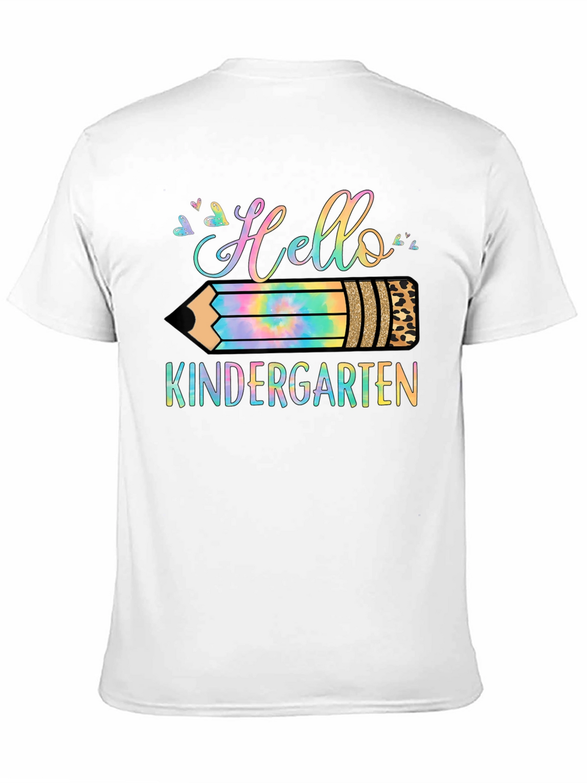 Hello Kindergarten T-Shirt - Back to School Pencil Design