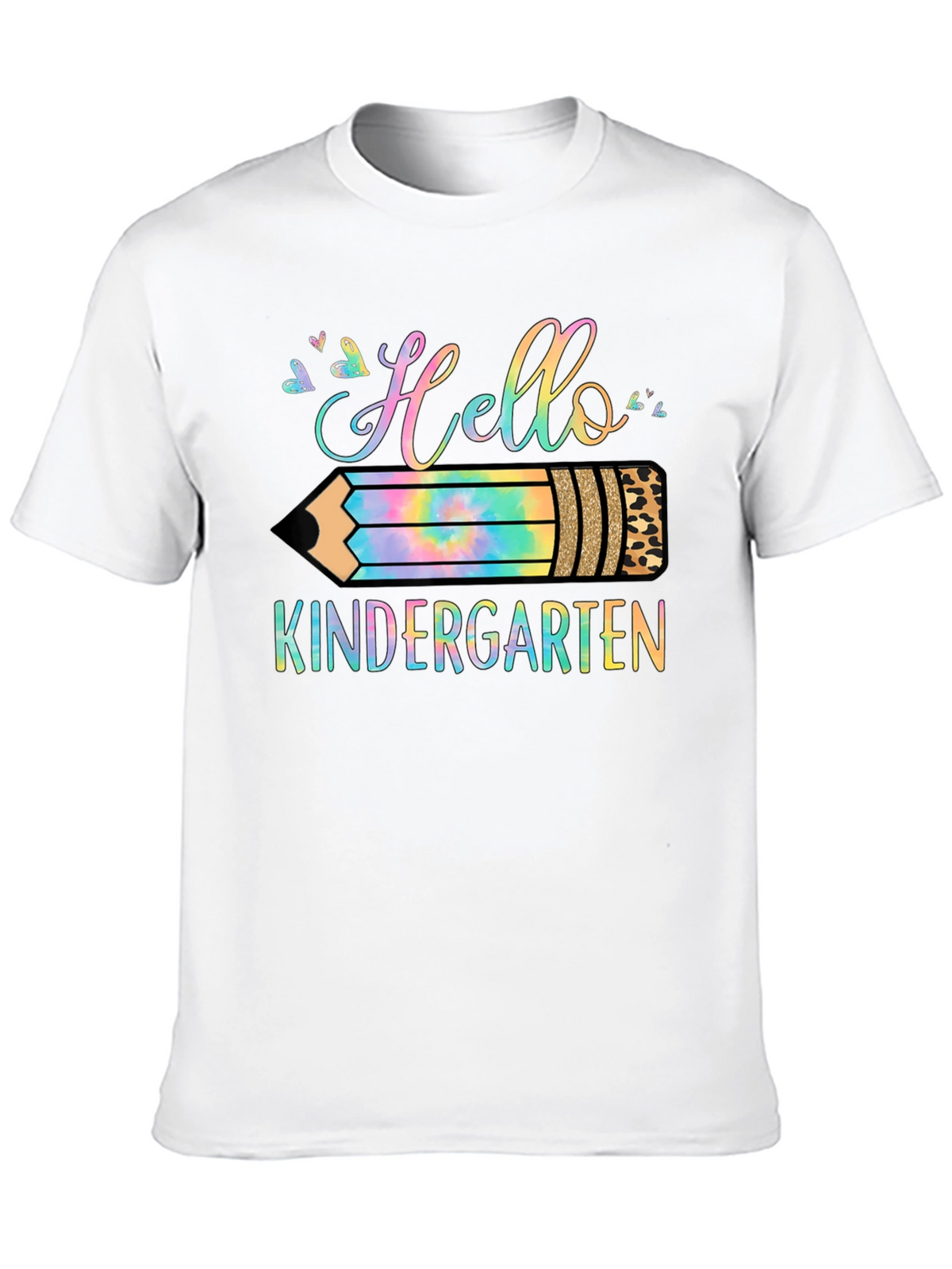 Hello Kindergarten T-Shirt - Back to School Pencil Design