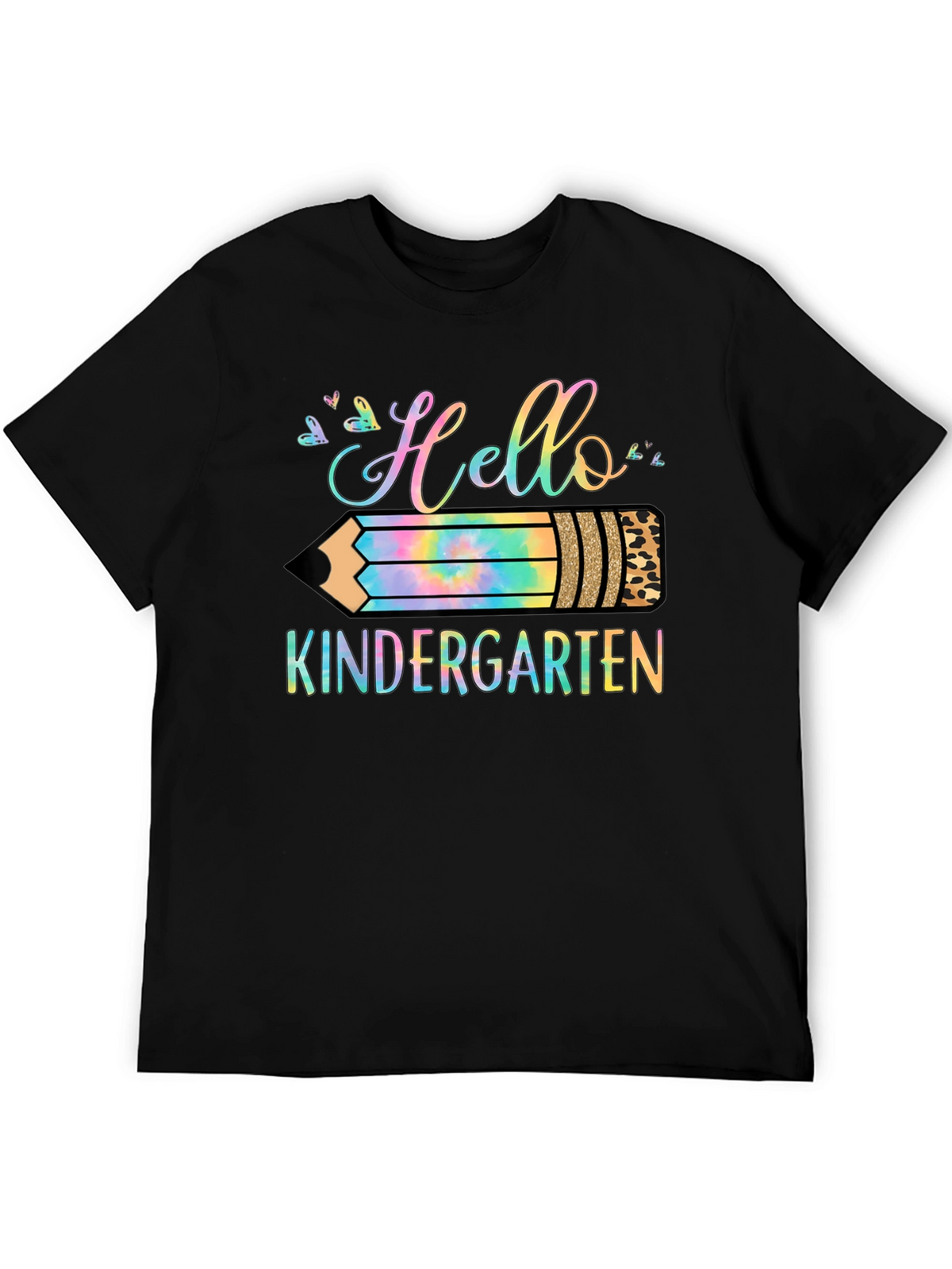 Hello Kindergarten T-Shirt - Back to School Pencil Design
