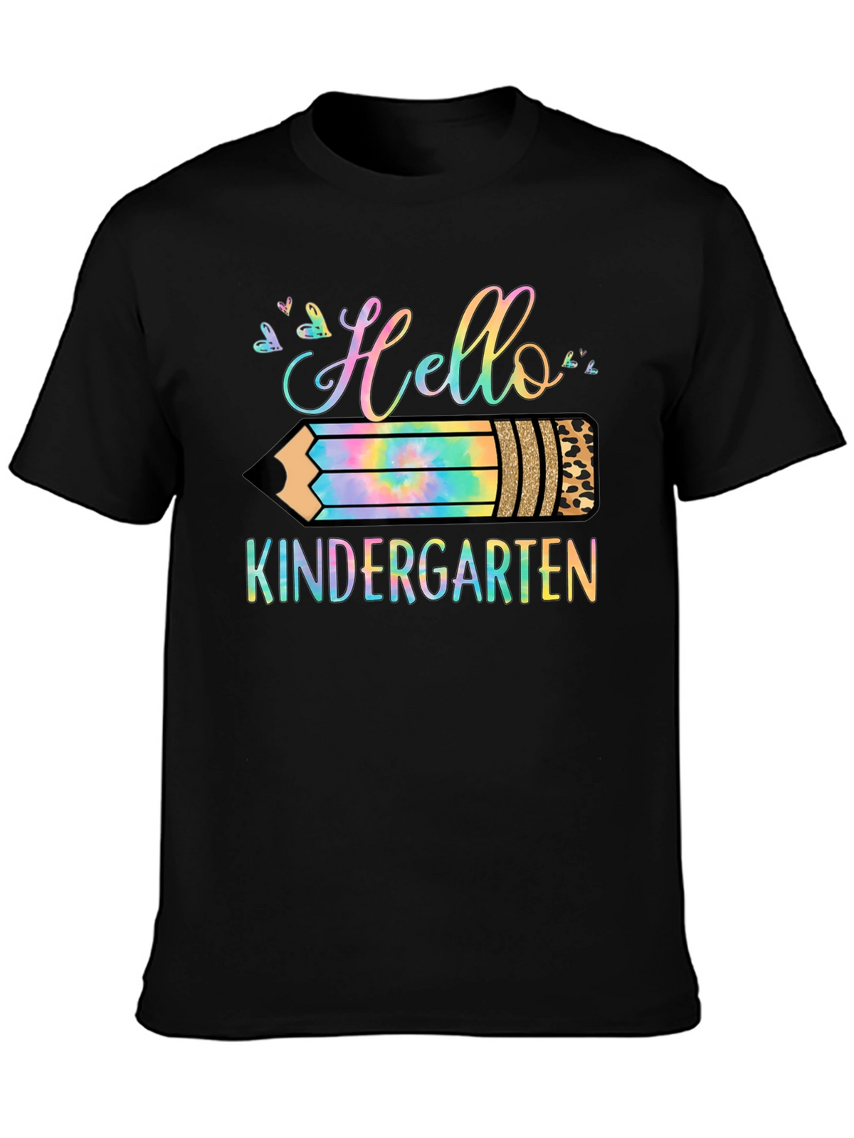 Hello Kindergarten T-Shirt - Back to School Pencil Design
