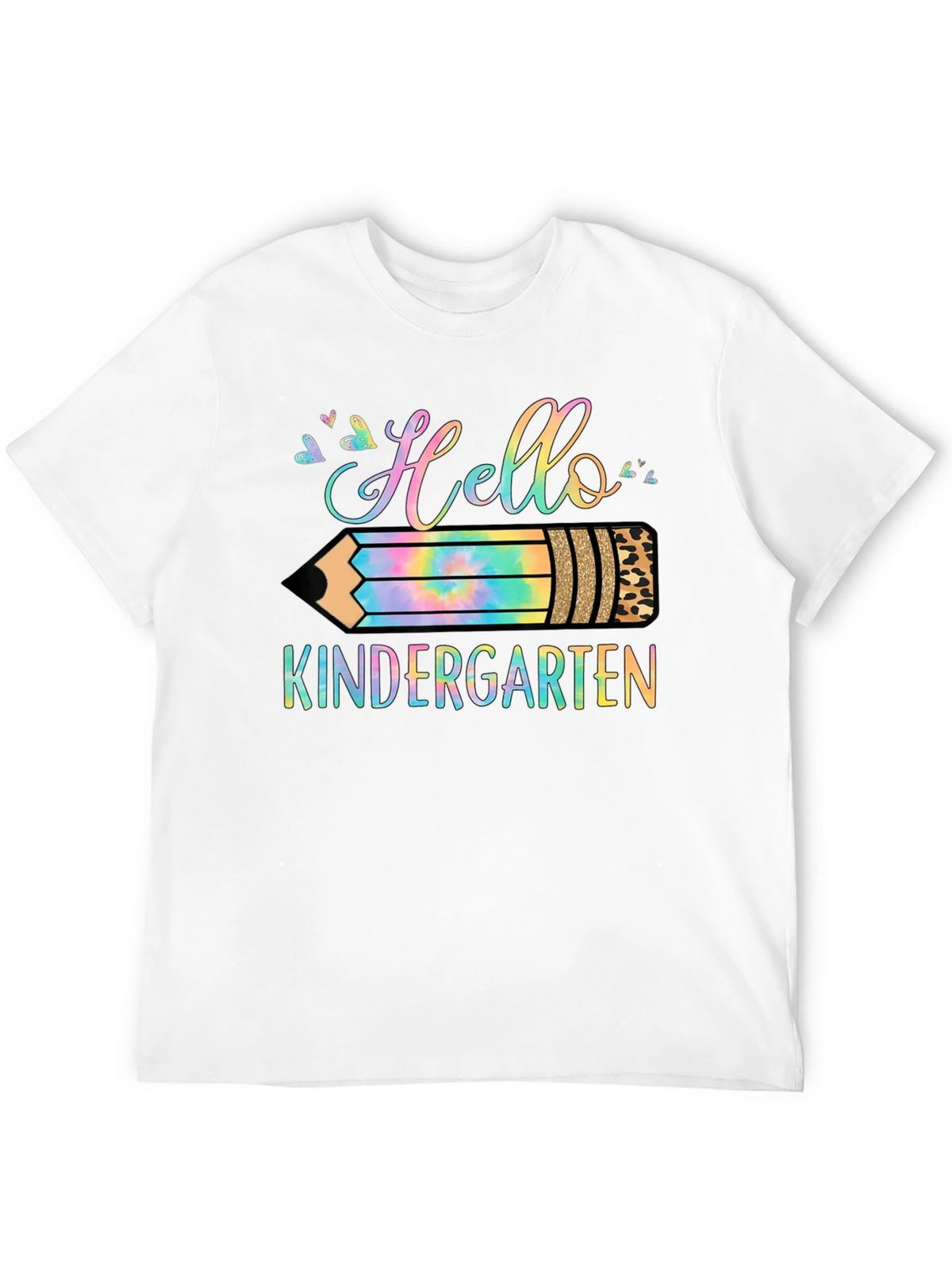 Hello Kindergarten T-Shirt - Back to School Pencil Design