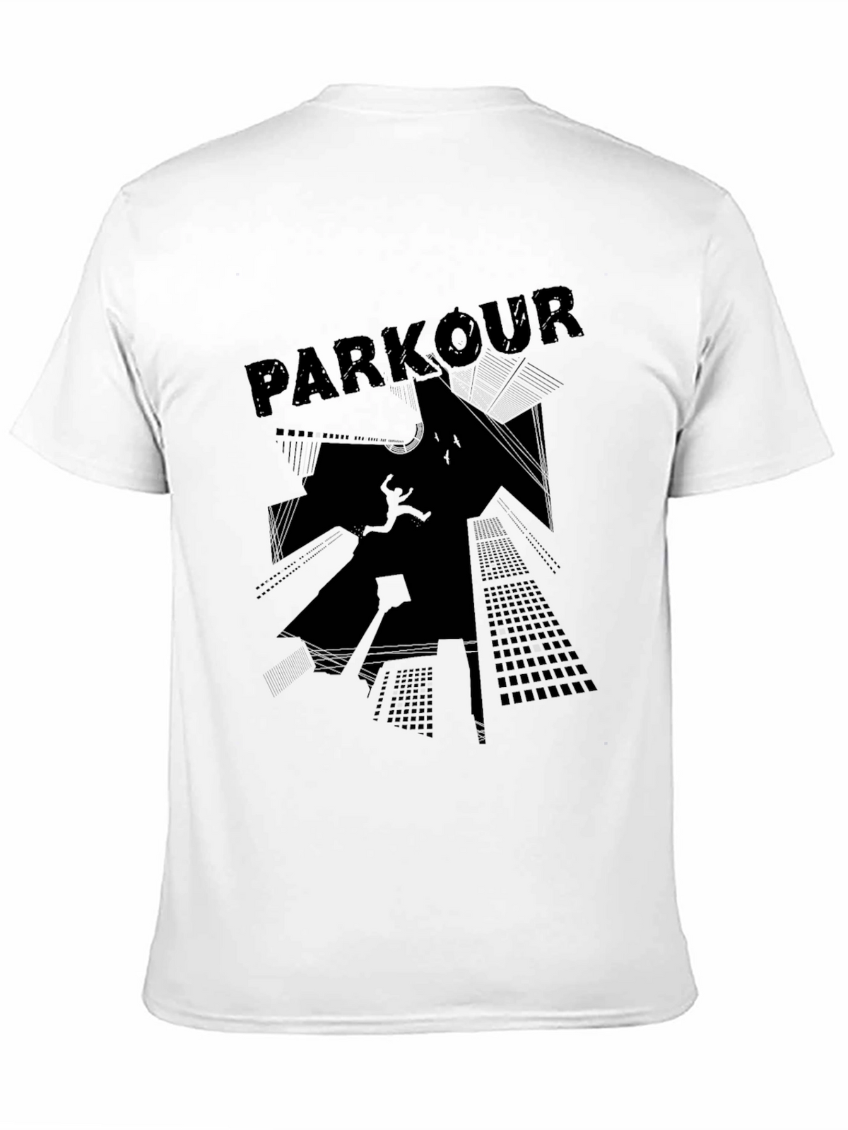 Parkour Graphic Tee - Black Streetwear T-Shirt