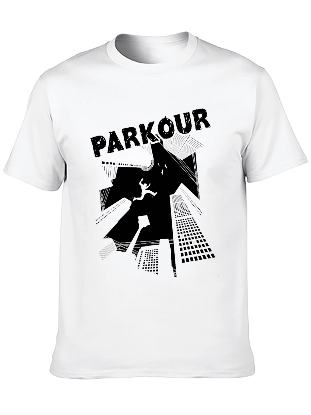 Parkour Graphic Tee - Black Streetwear T-Shirt