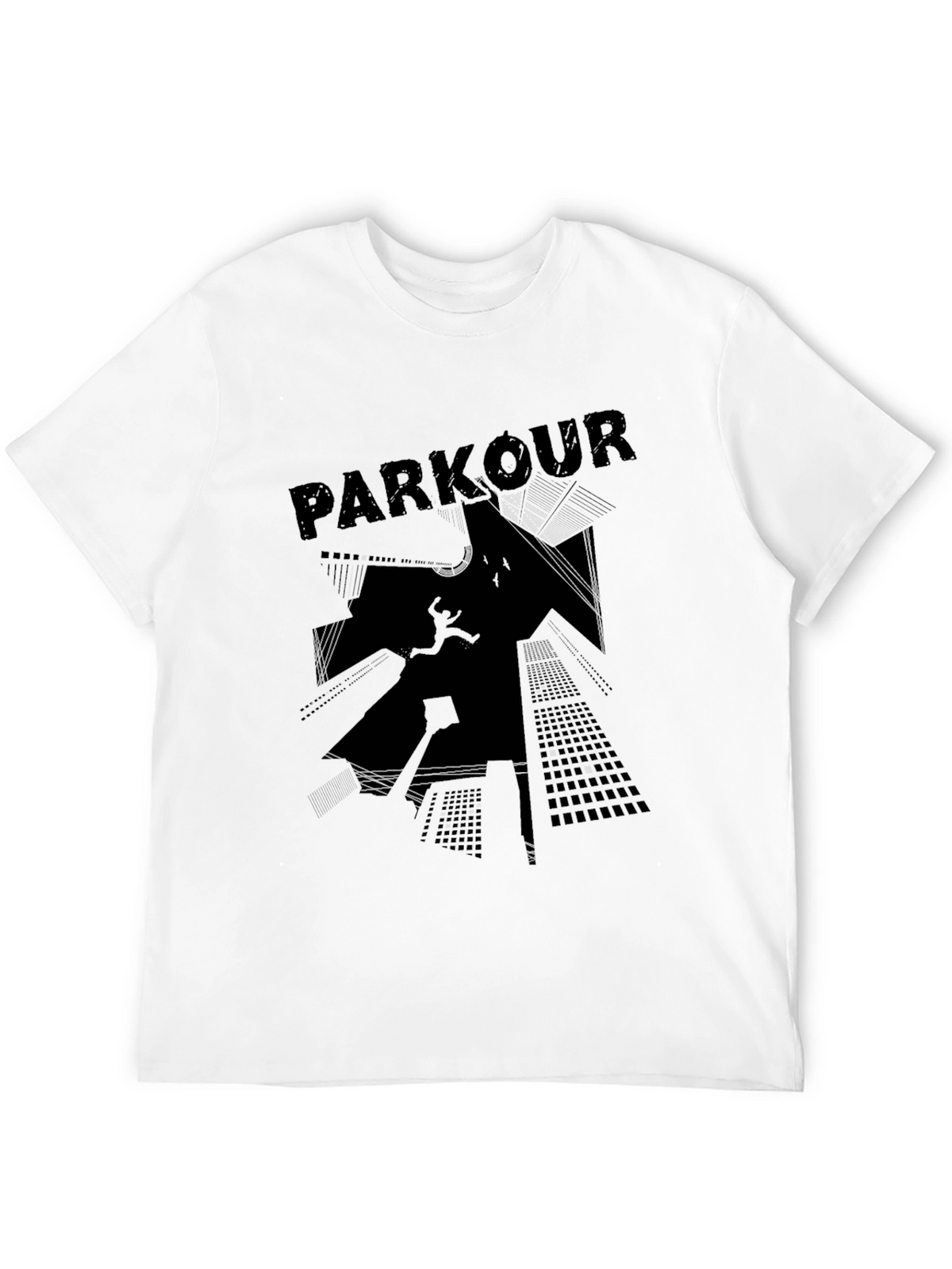 Parkour Graphic Tee - Black Streetwear T-Shirt
