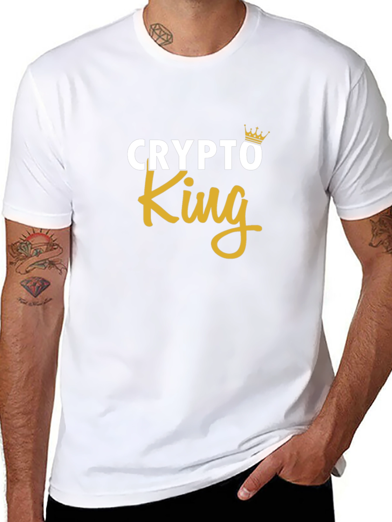 Crypto King T-Shirt - Stylish Bitcoin Fan Apparel