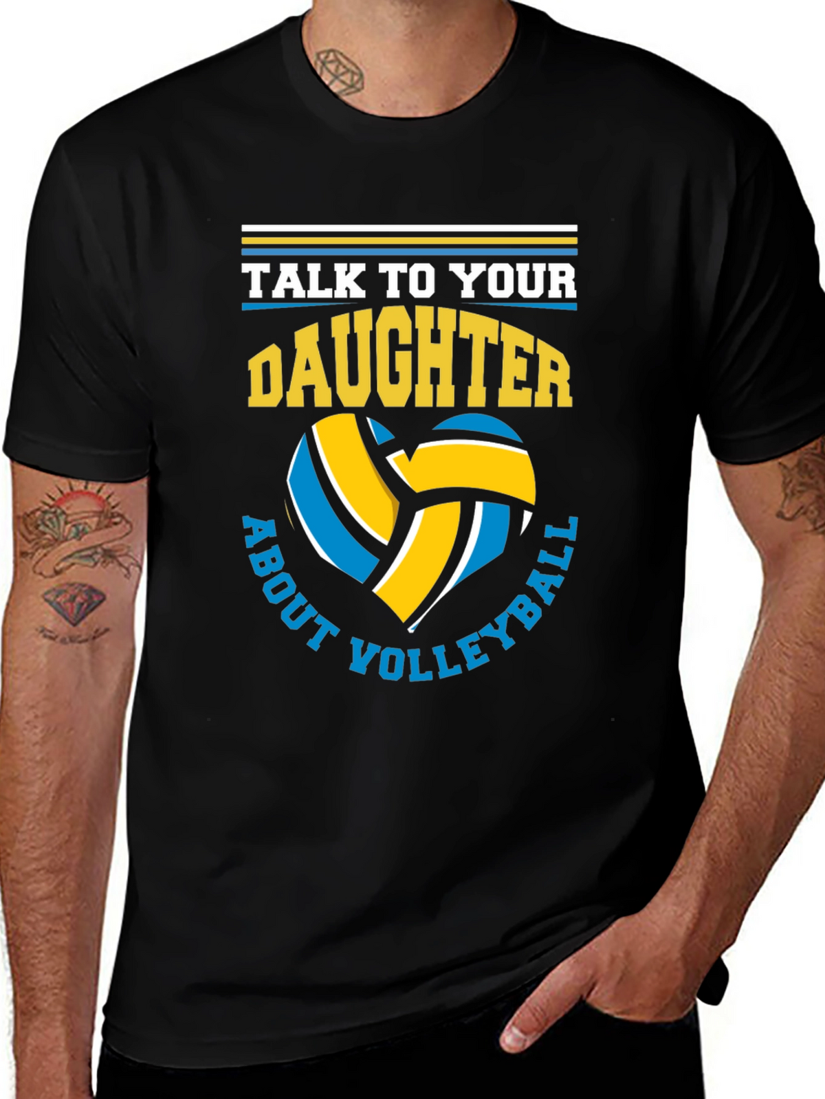 Volleyball Dad T-Shirt - Talk to Your Daughter!