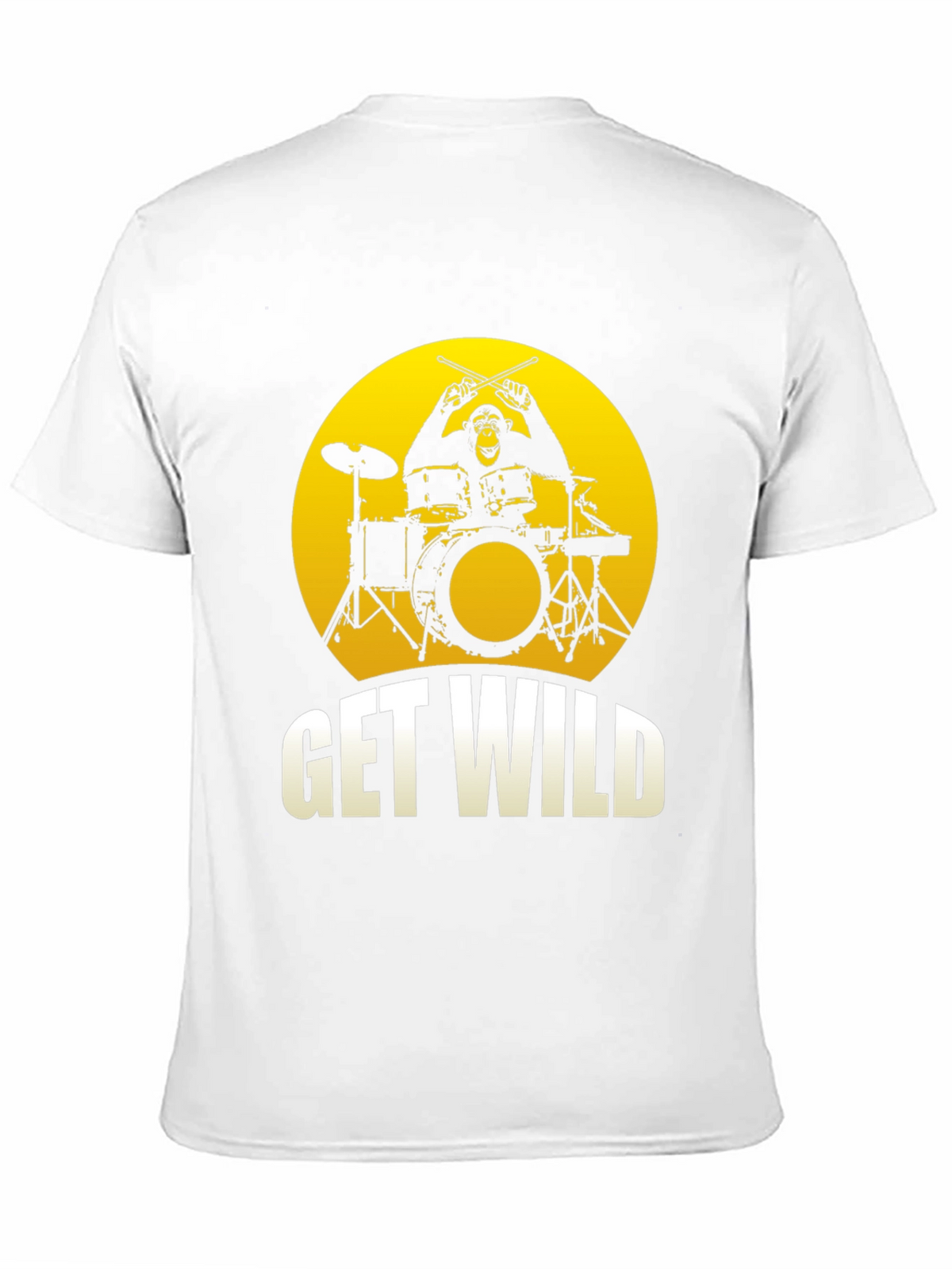 Get Wild Monkey Drummer Graphic Tee