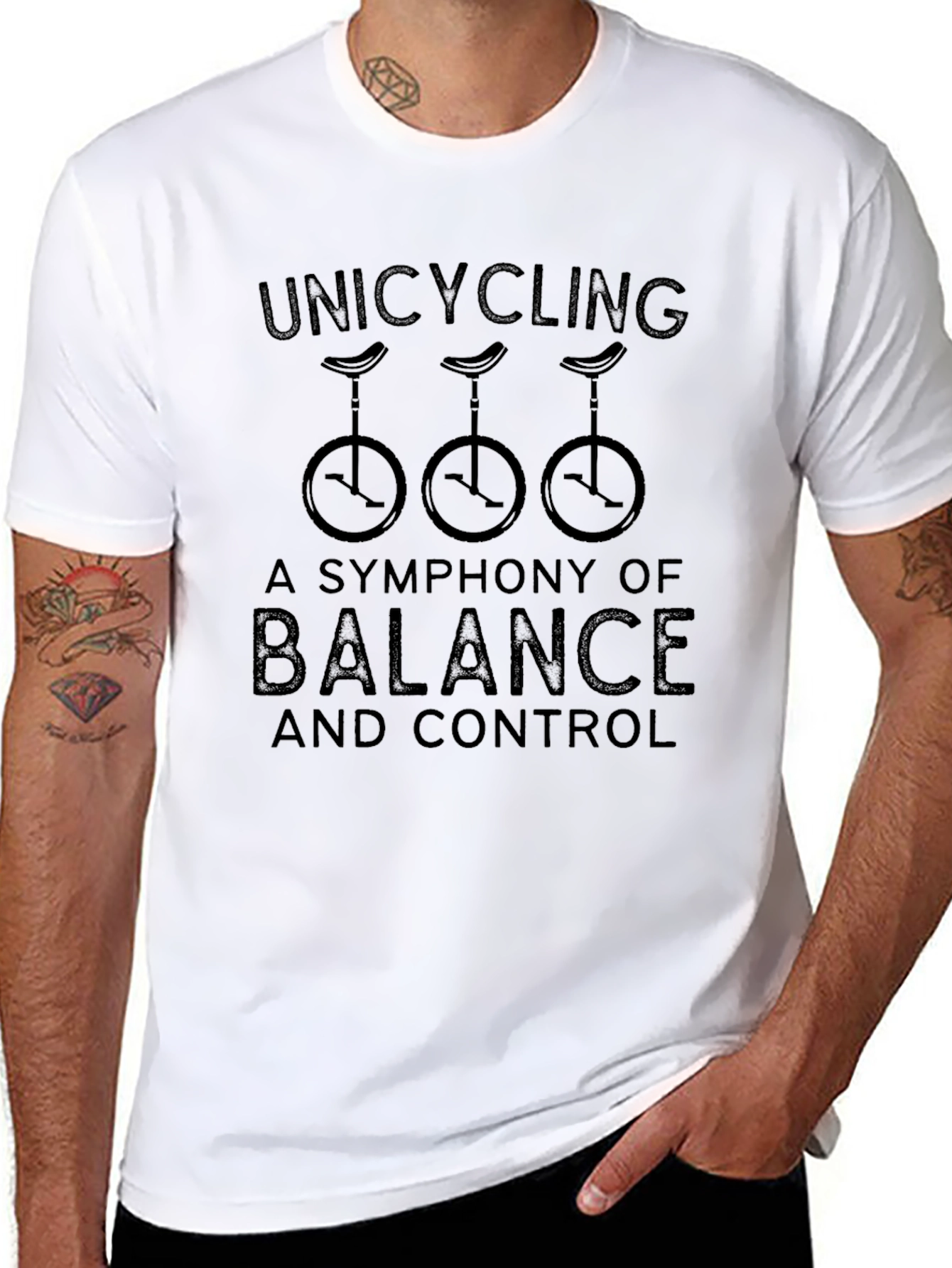 Unicycling Balance & Control Graphic Tee
