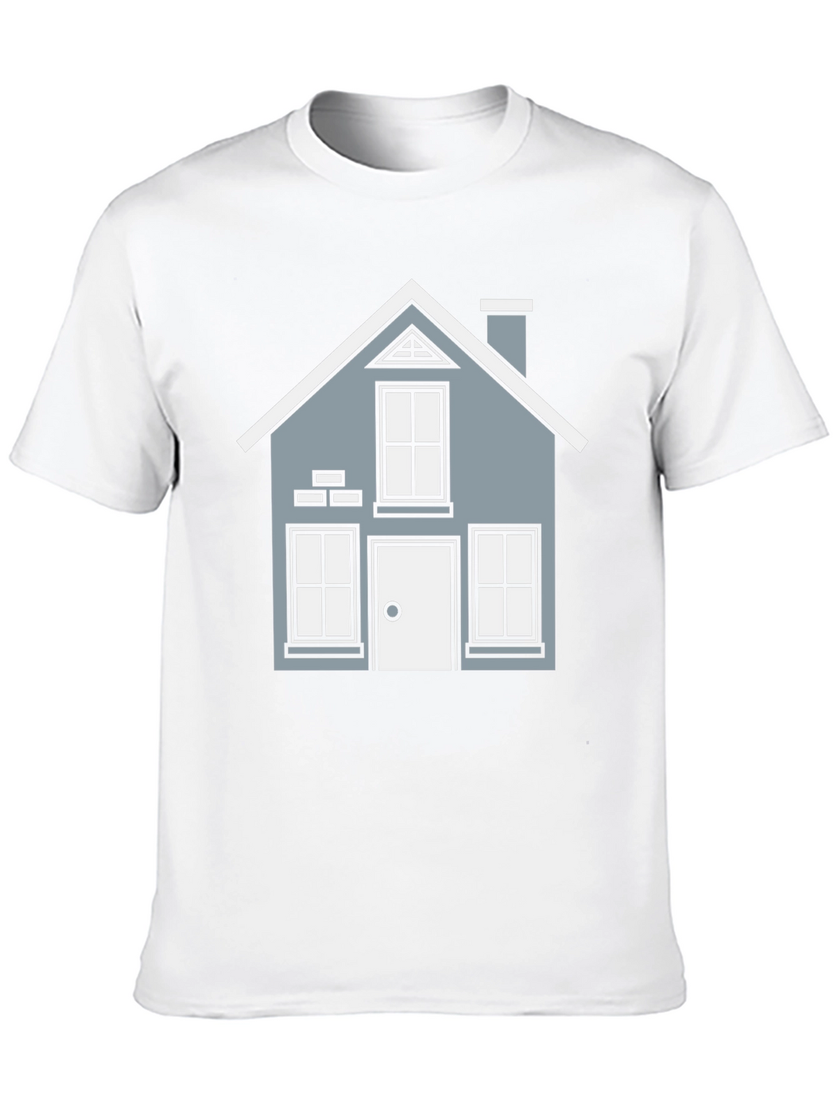 House Graphic T-Shirt - Black Crew Neck Tee