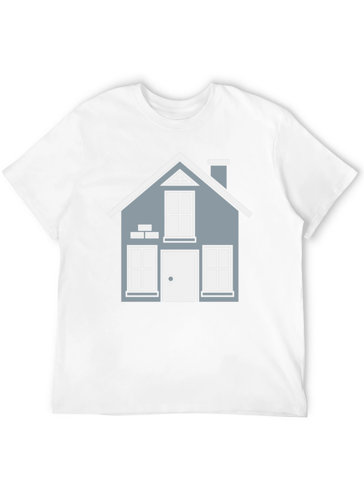 House Graphic T-Shirt - Black Crew Neck Tee