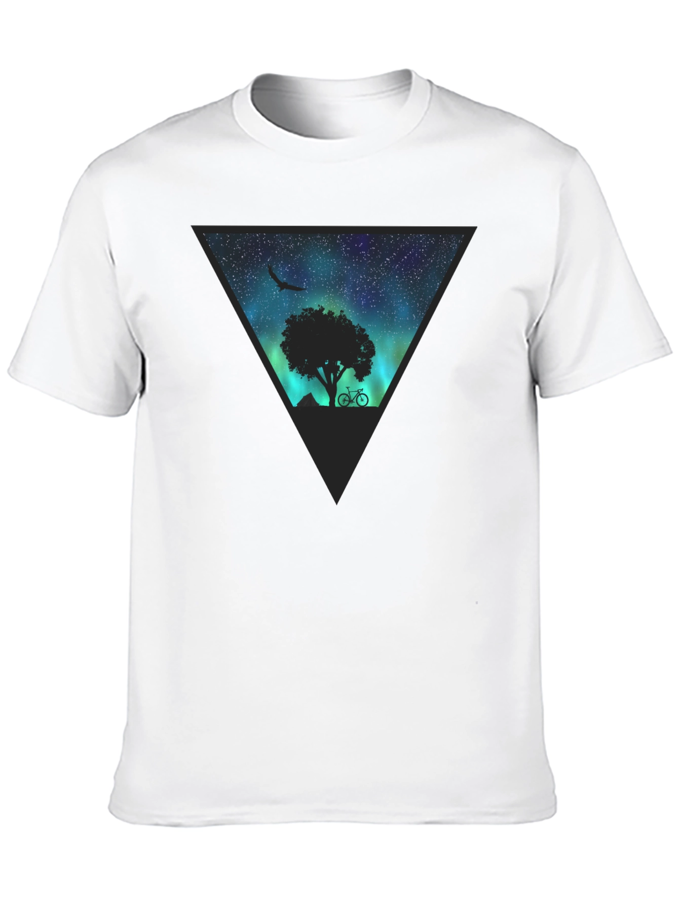 Aurora Tree Graphic Tee - Black