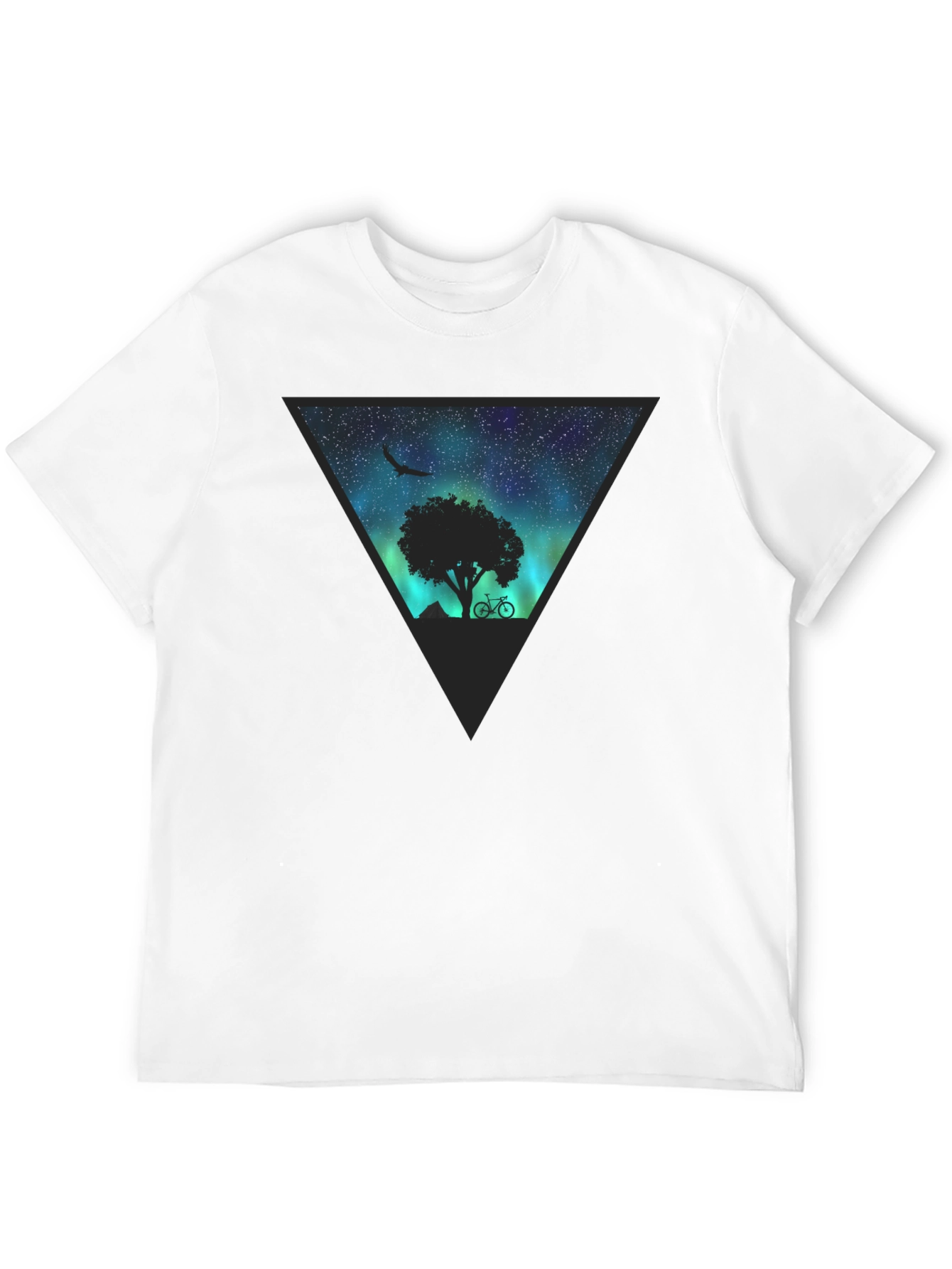 Aurora Tree Graphic Tee - Black