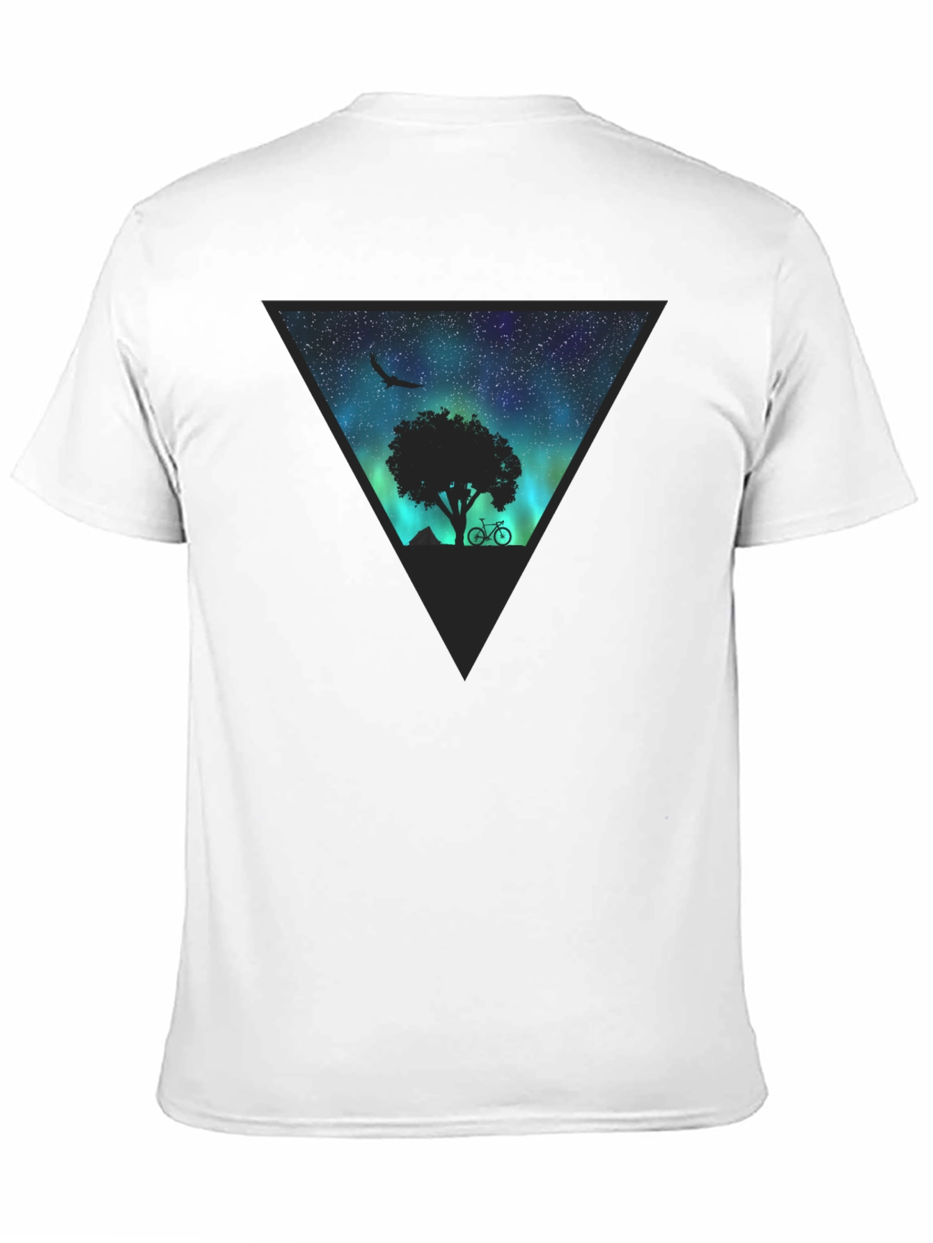 Aurora Tree Graphic Tee - Black