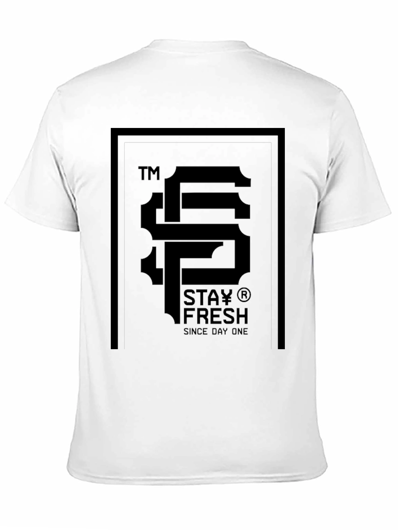 Stay Fresh Graphic Tee - Black Cotton Blend