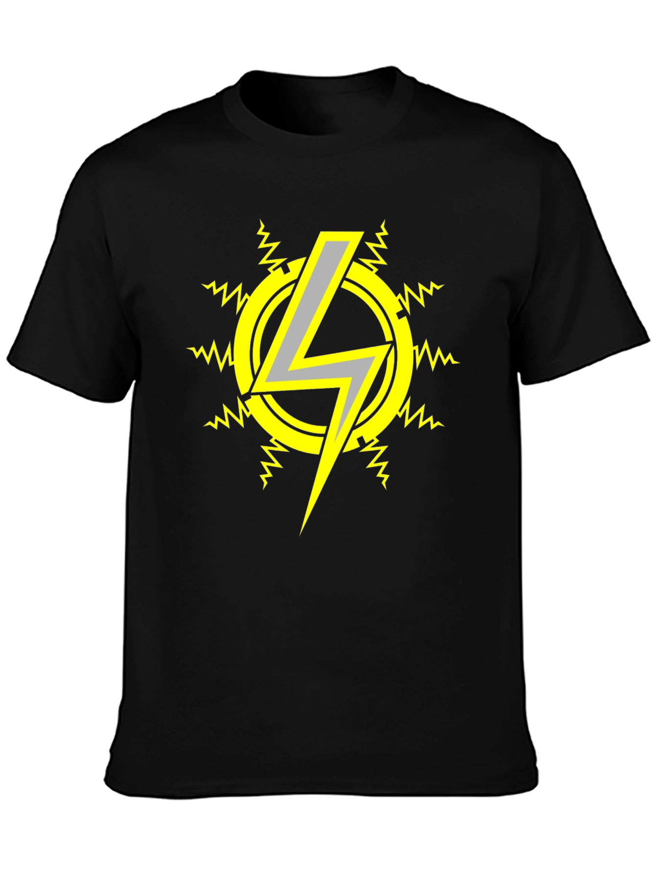 Electric Bolt T-Shirt - Black Graphic Tee
