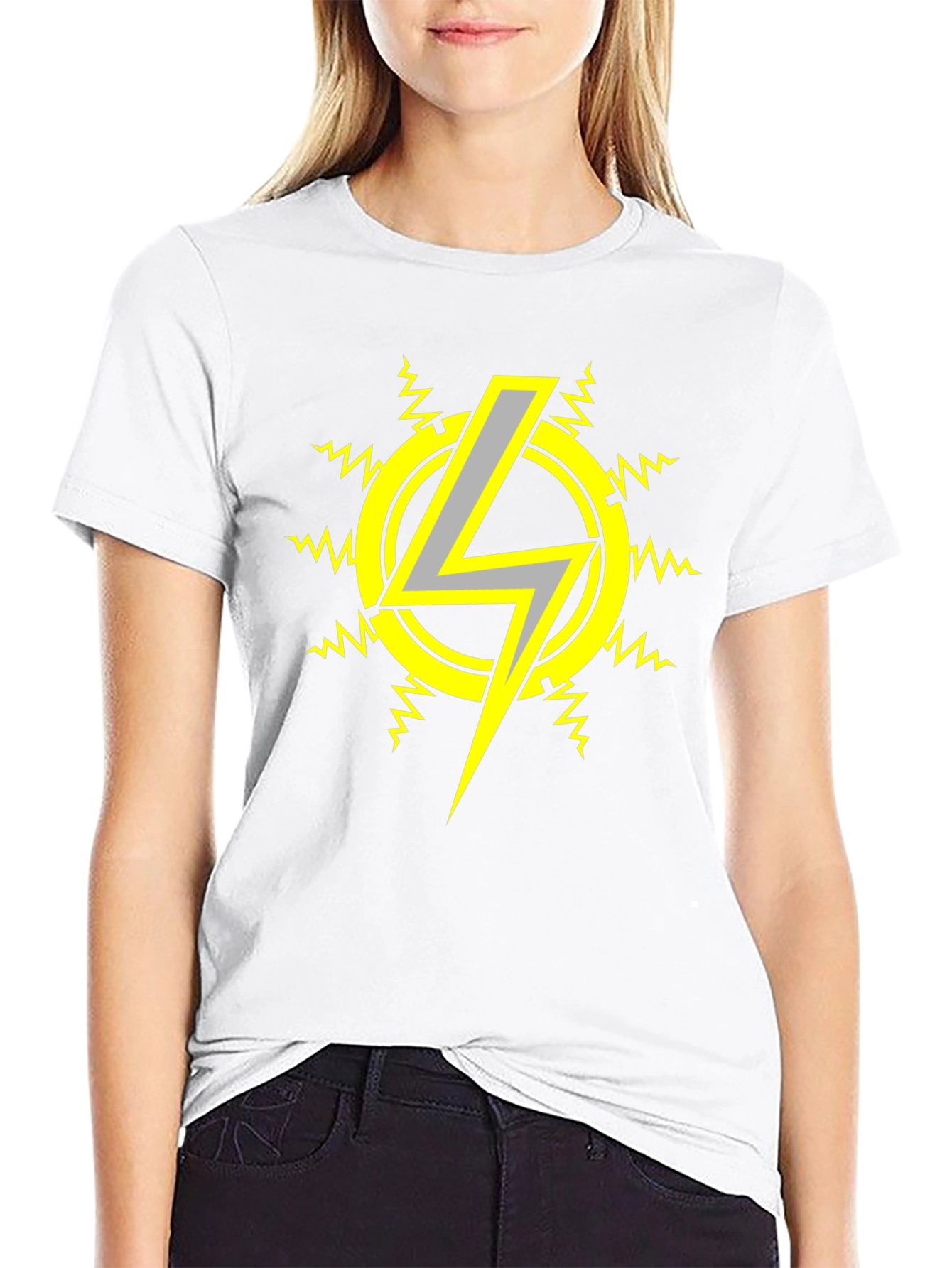 Electric Bolt T-Shirt - Black Graphic Tee