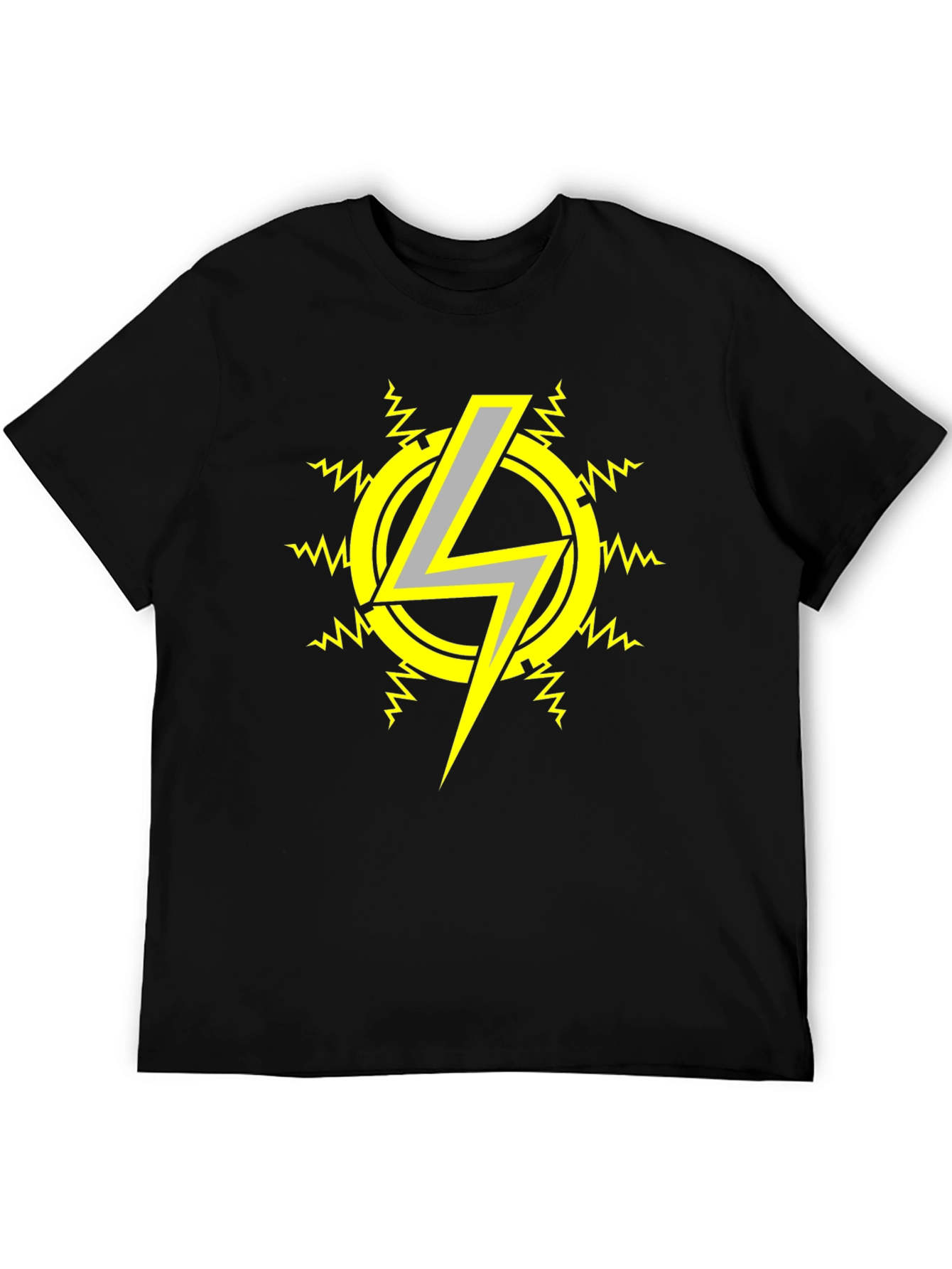 Electric Bolt T-Shirt - Black Graphic Tee