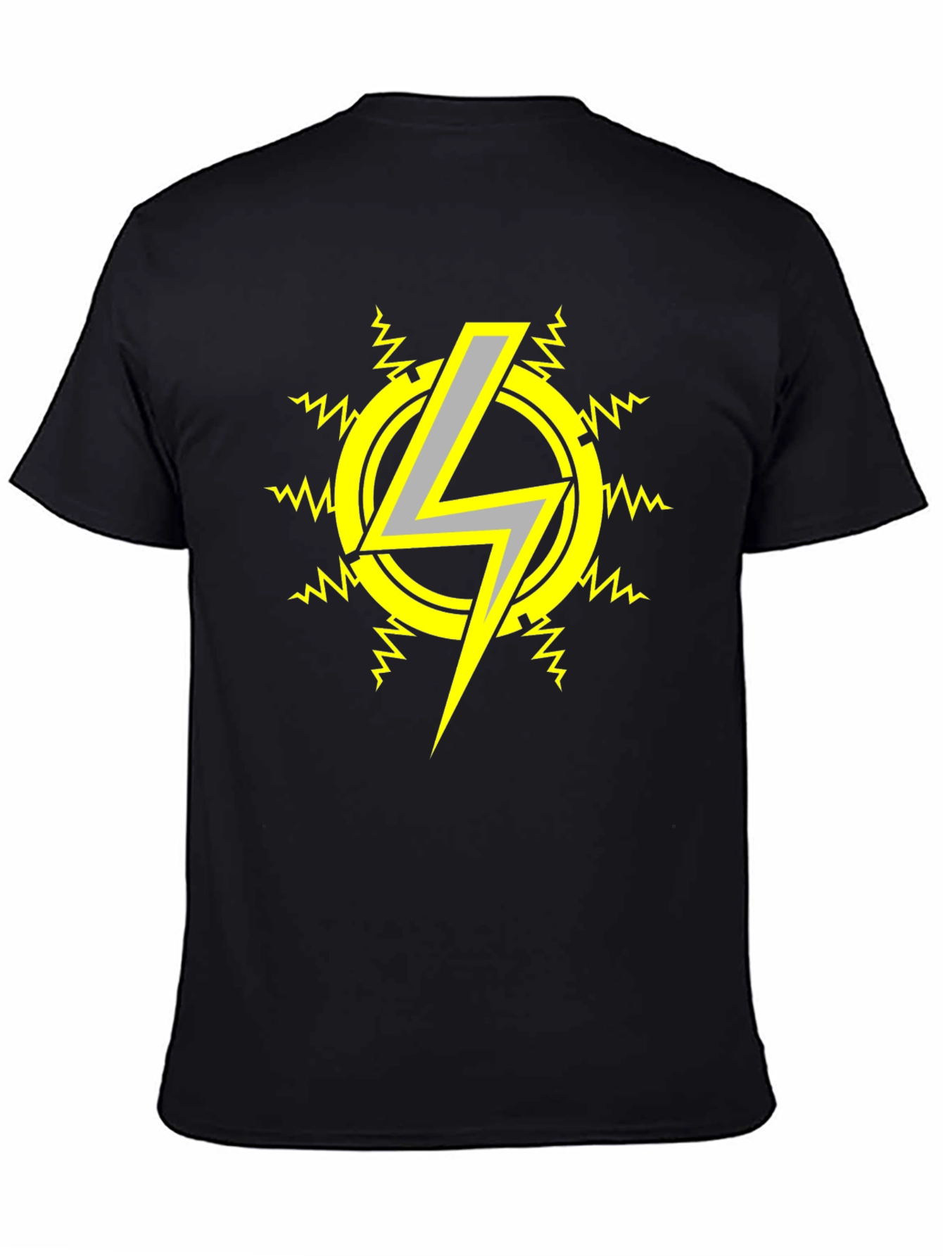 Electric Bolt T-Shirt - Black Graphic Tee