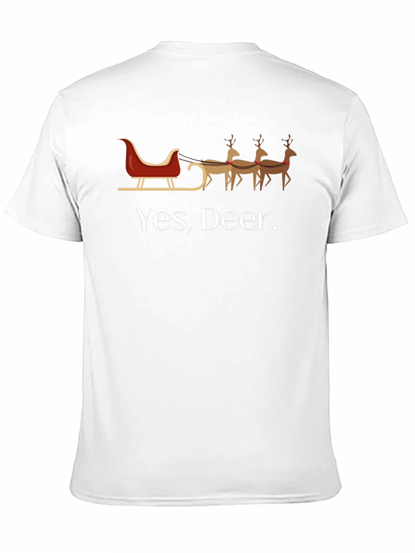 Yes Deer. Christmas Graphic Tee