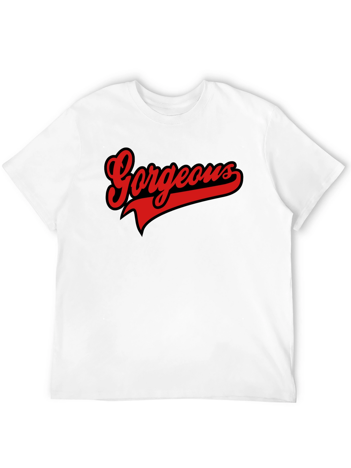 Gorgeous Graphic Tee - Stylish Mens Black T-Shirt