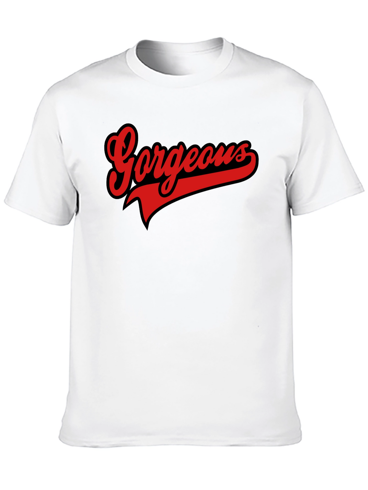 Gorgeous Graphic Tee - Stylish Mens Black T-Shirt