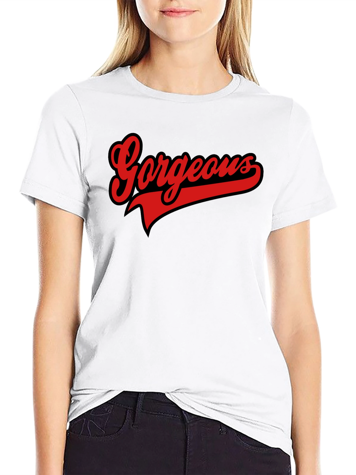 Gorgeous Graphic Tee - Stylish Mens Black T-Shirt