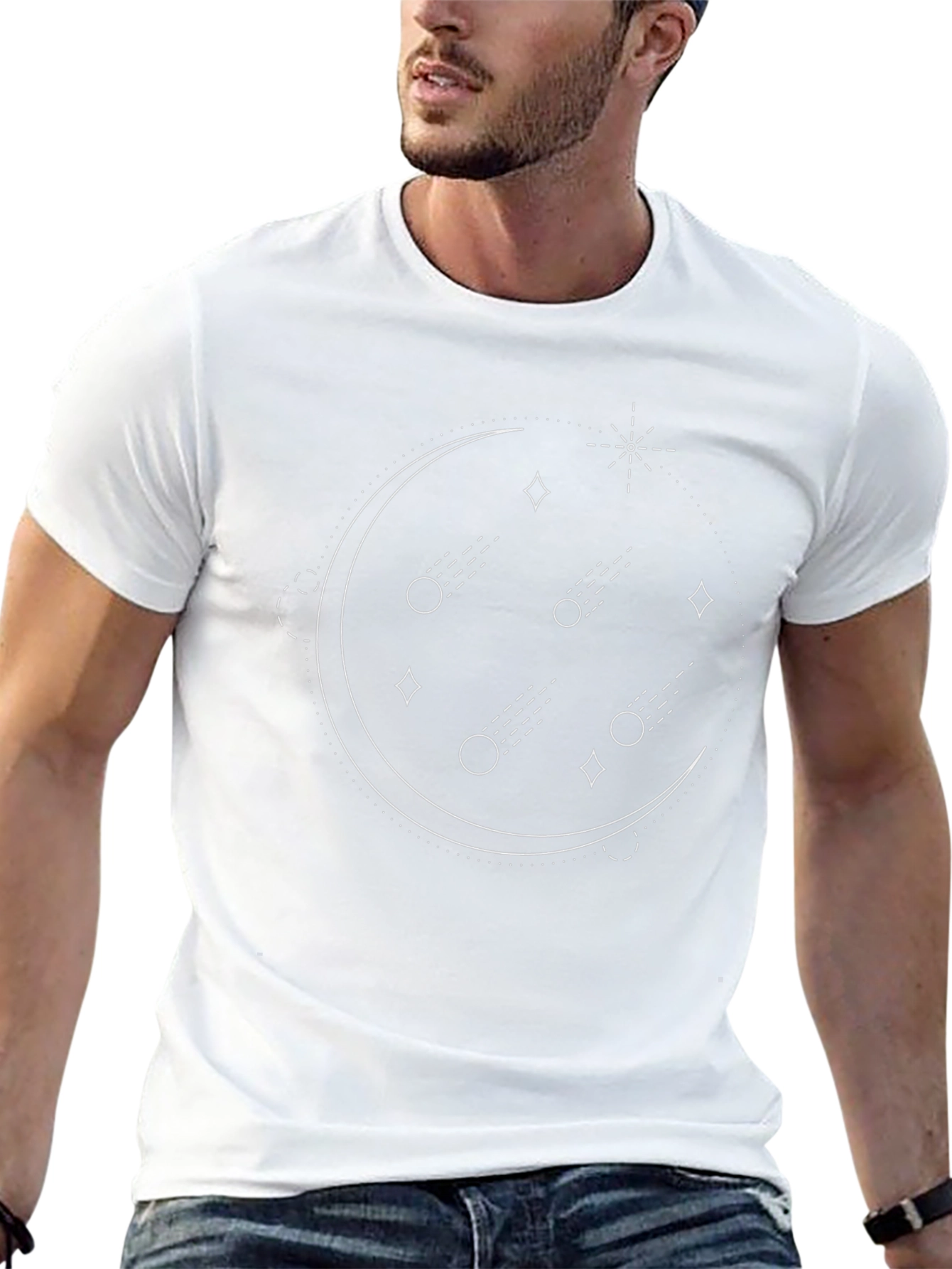 Celestial Comet Graphic Tee - Black
