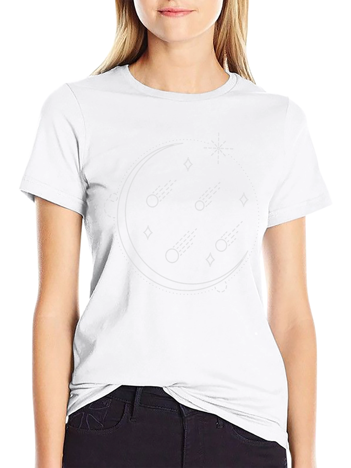 Celestial Comet Graphic Tee - Black