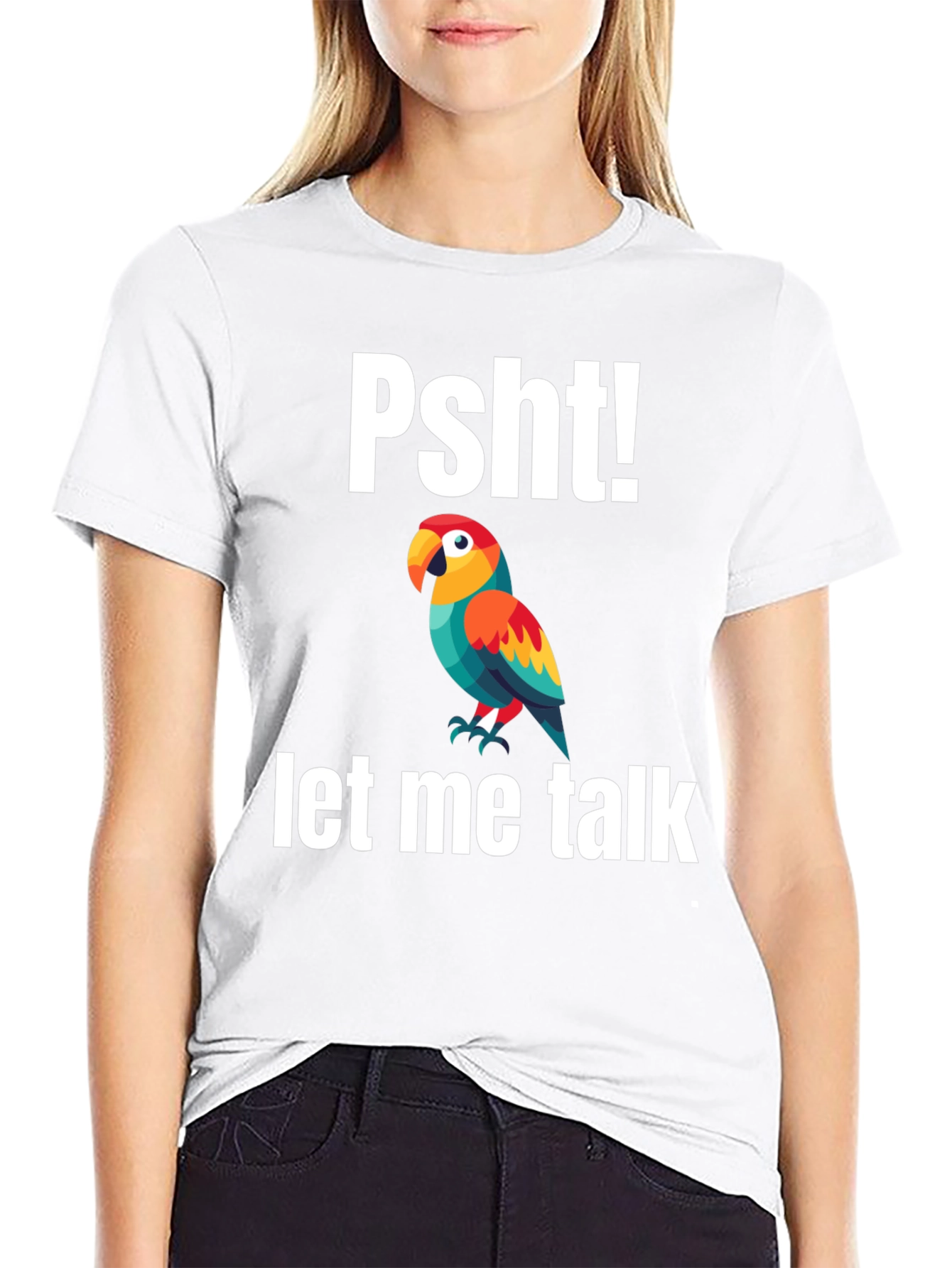 Psht! Let Me Talk Parrot T-Shirt