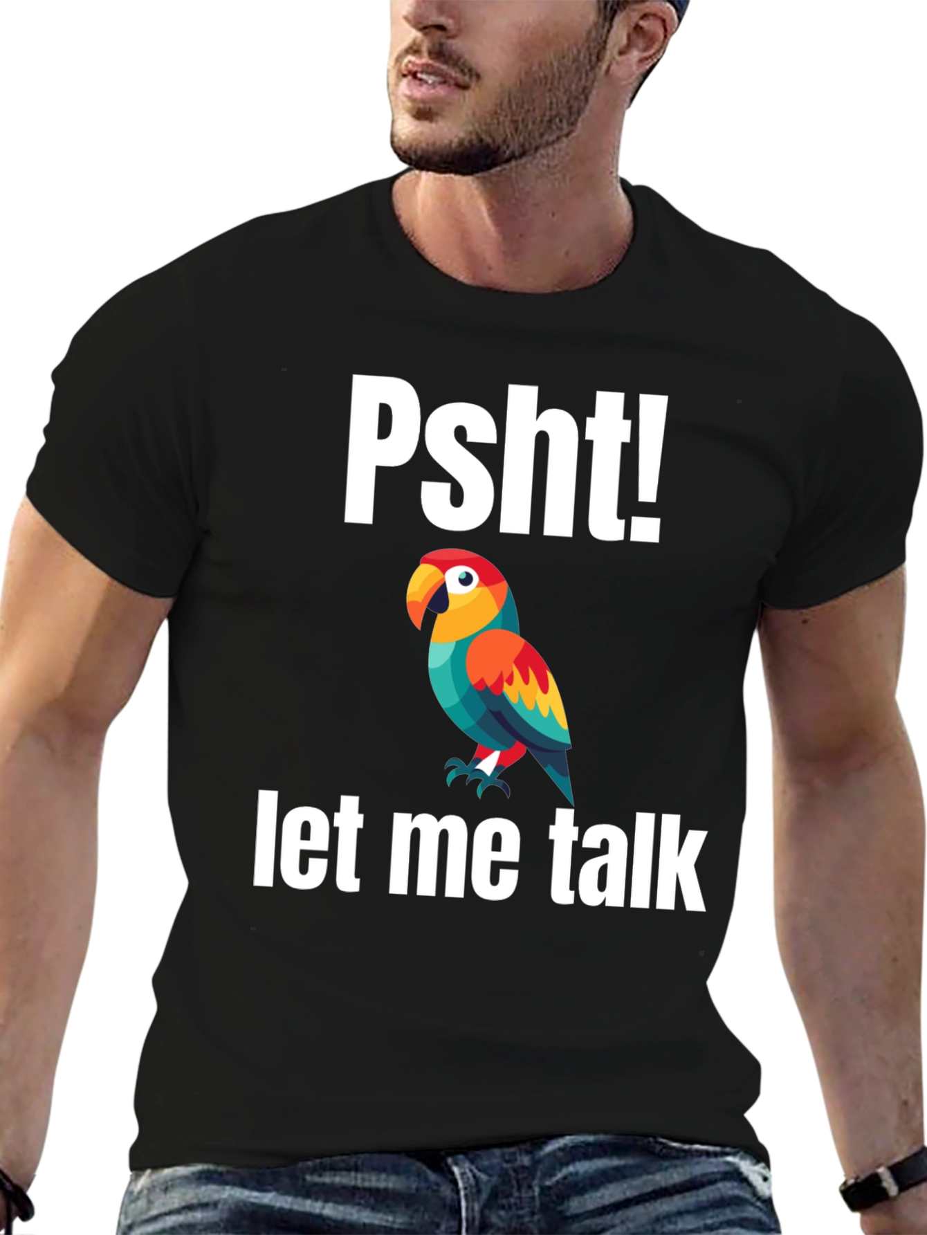 Psht! Let Me Talk Parrot T-Shirt