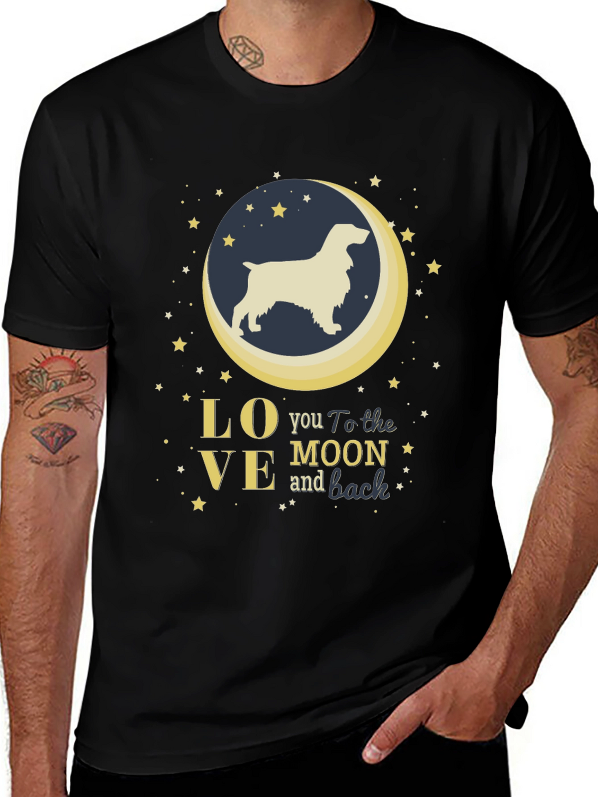 Love You To The Moon And Back Dog T-Shirt