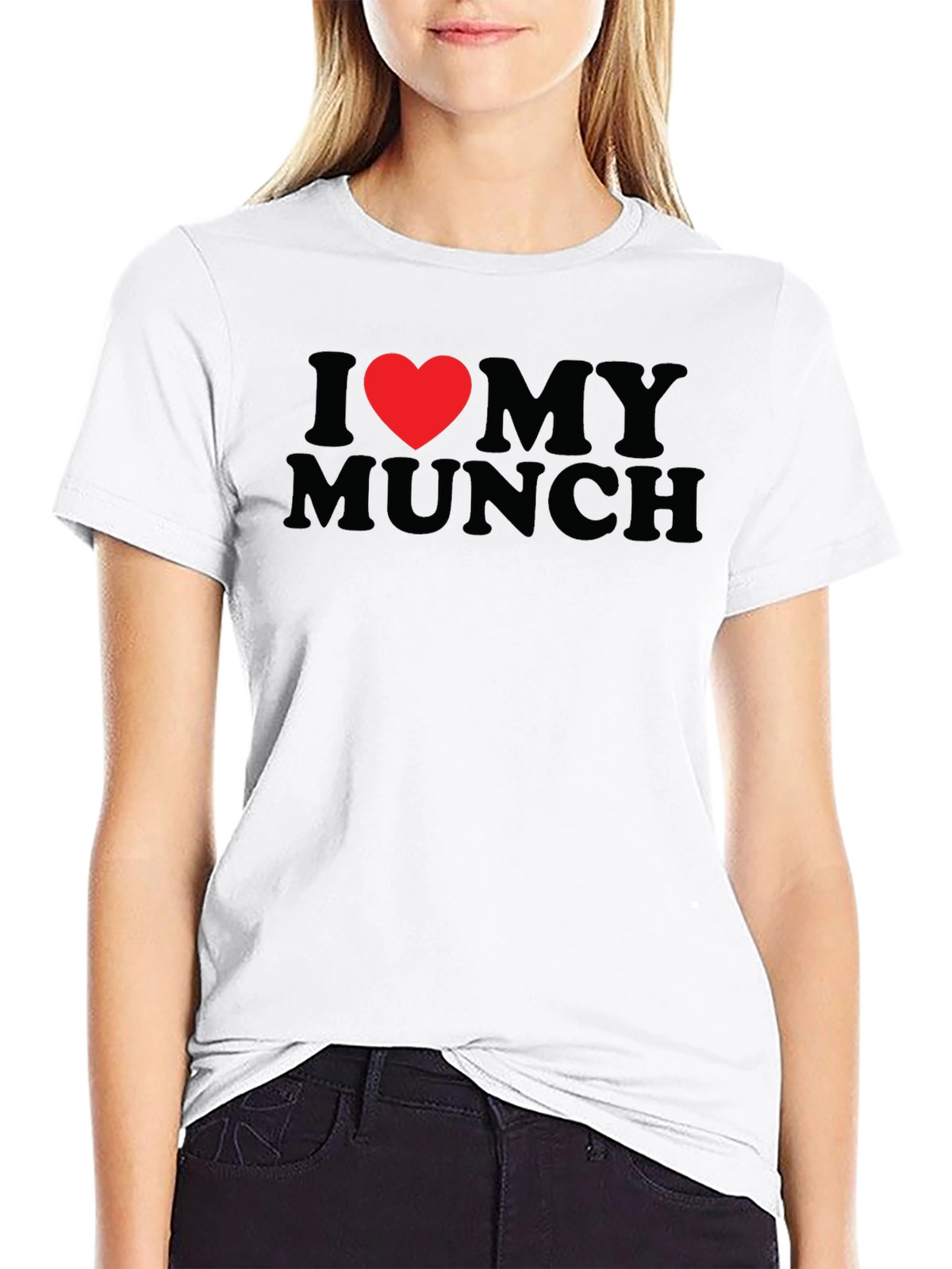 I Heart My Munch T-Shirt - Black Graphic Tee