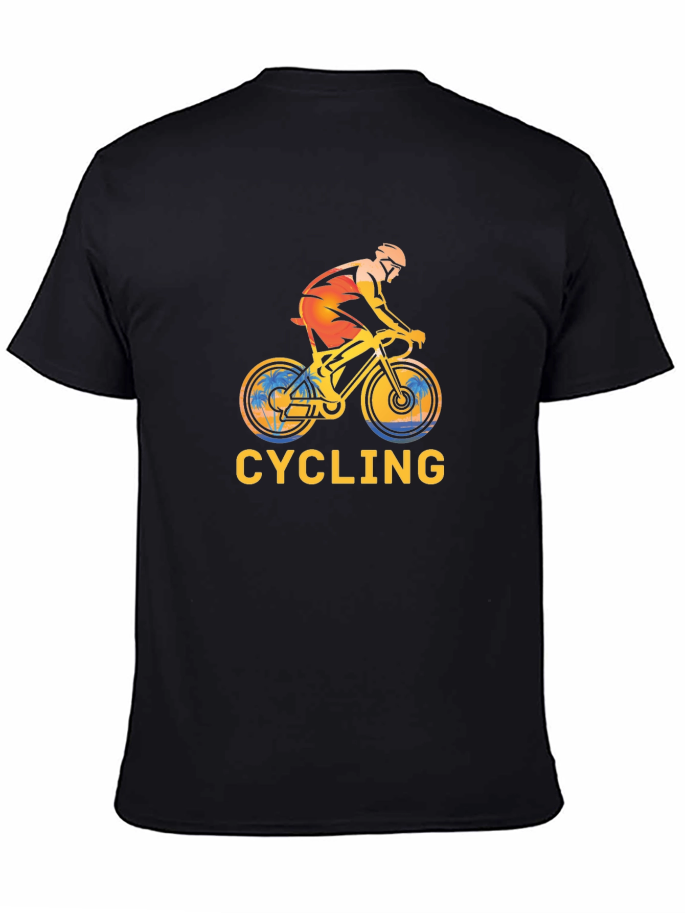 Cycling Graphic Black T-Shirt