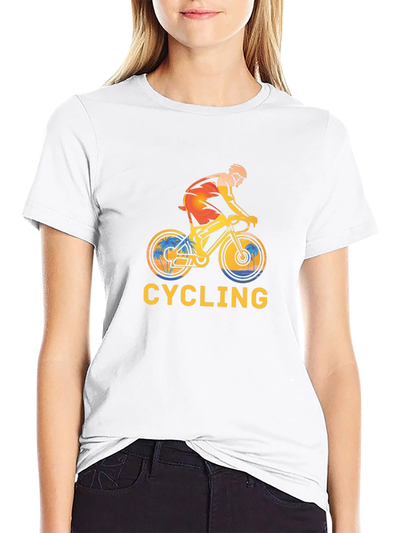 Cycling Graphic Black T-Shirt
