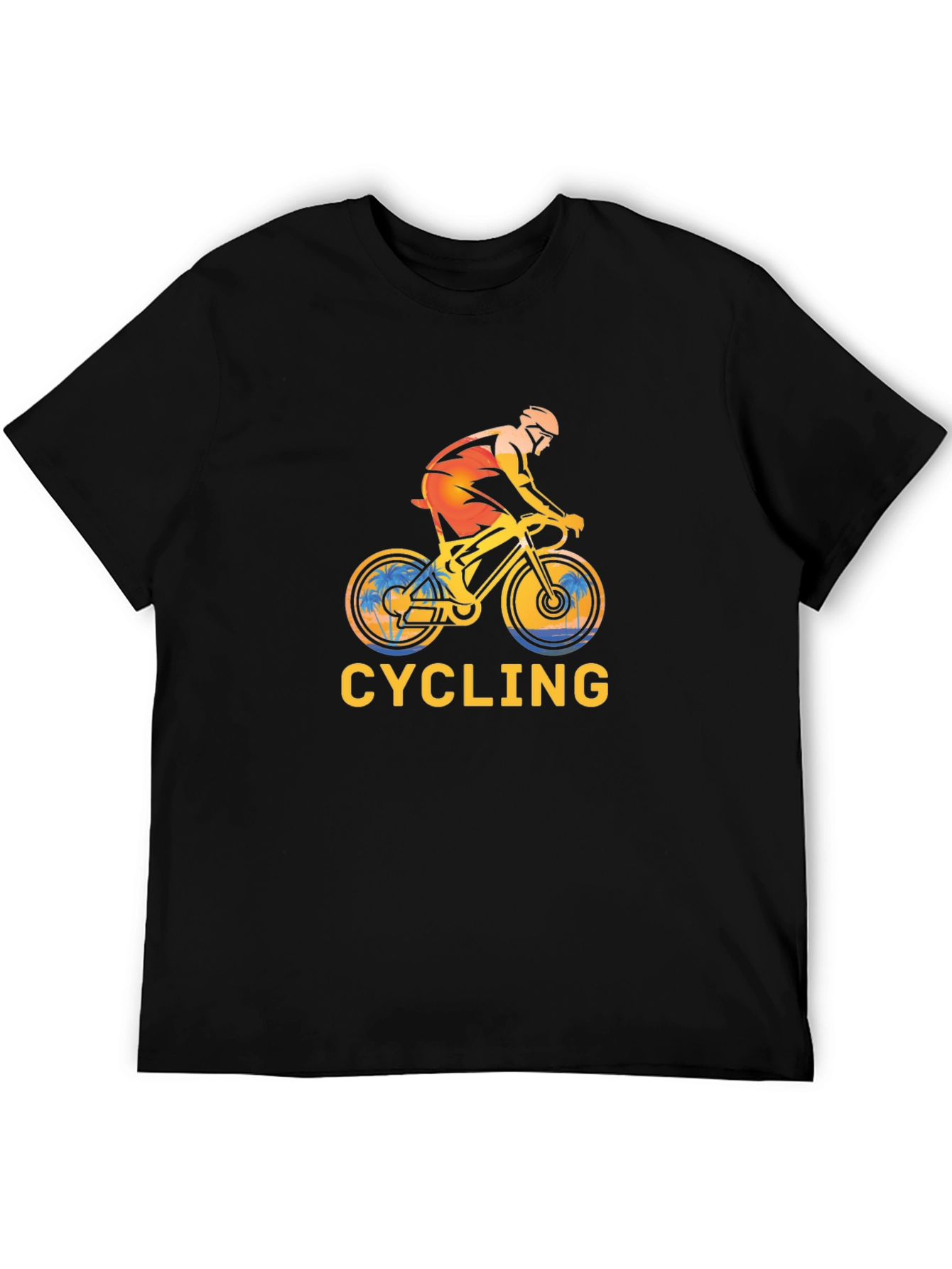 Cycling Graphic Black T-Shirt