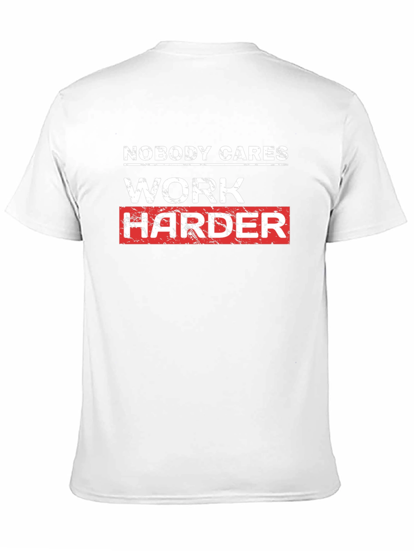 Work Harder Motivational Black T-Shirt