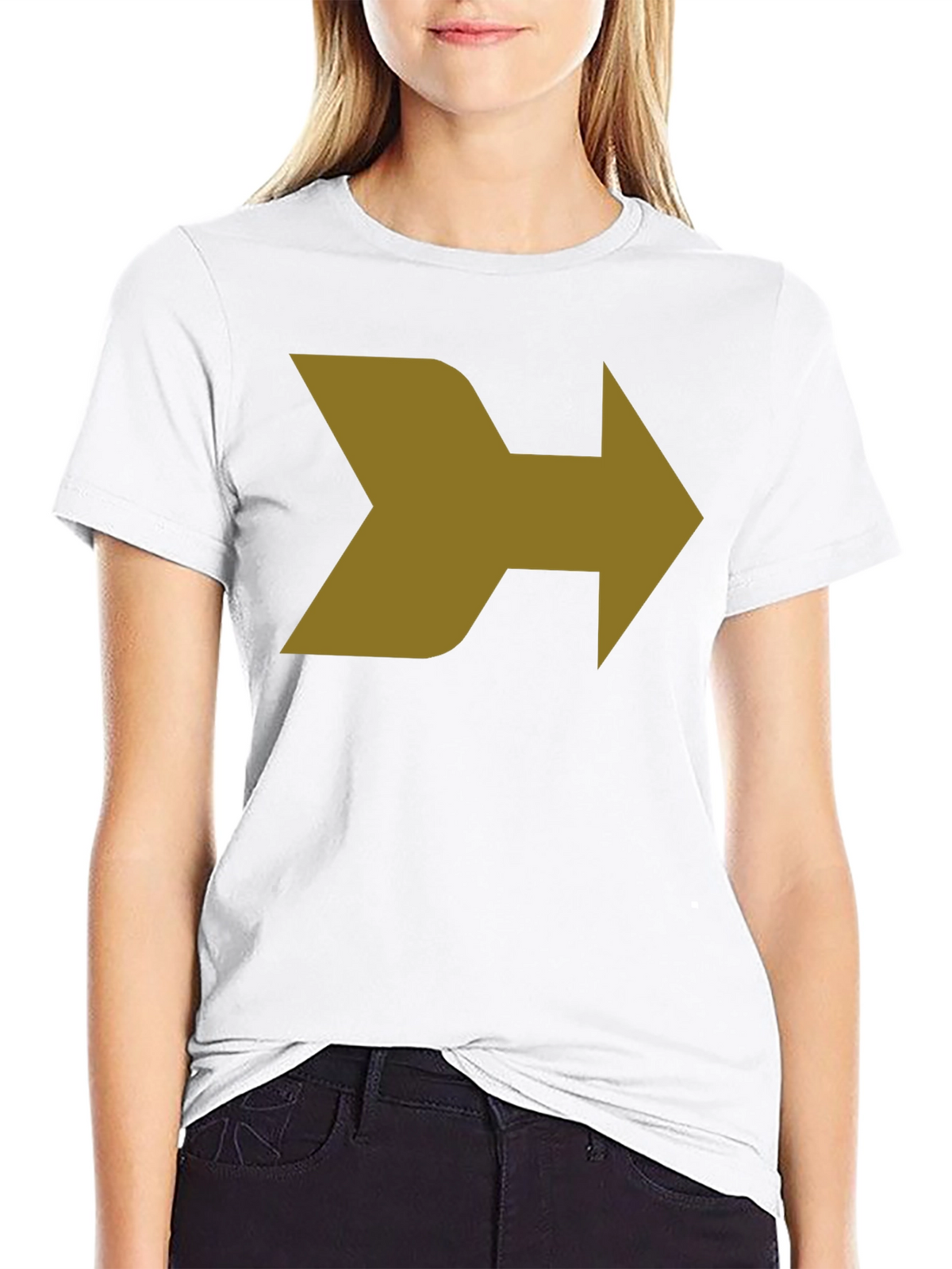 Modern Arrow Graphic T-Shirt - Black
