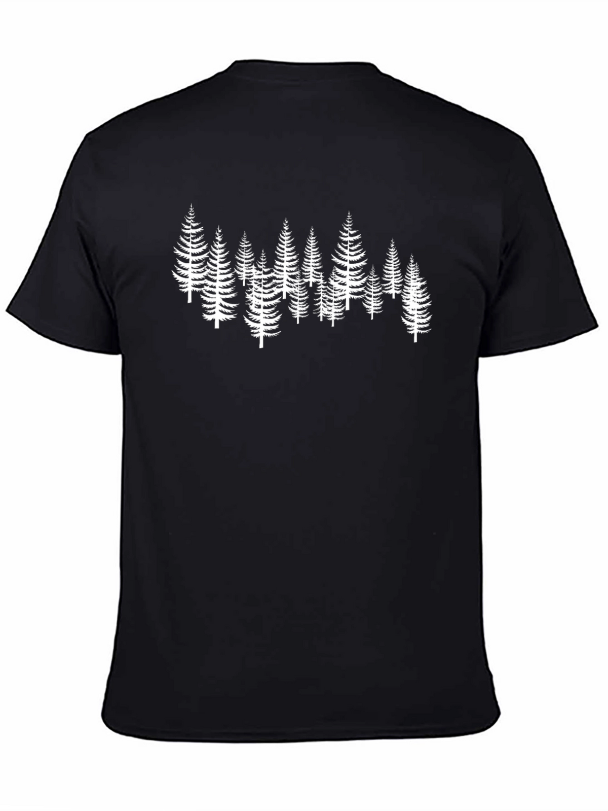 Forest Graphic Tee - Black Cotton T-Shirt