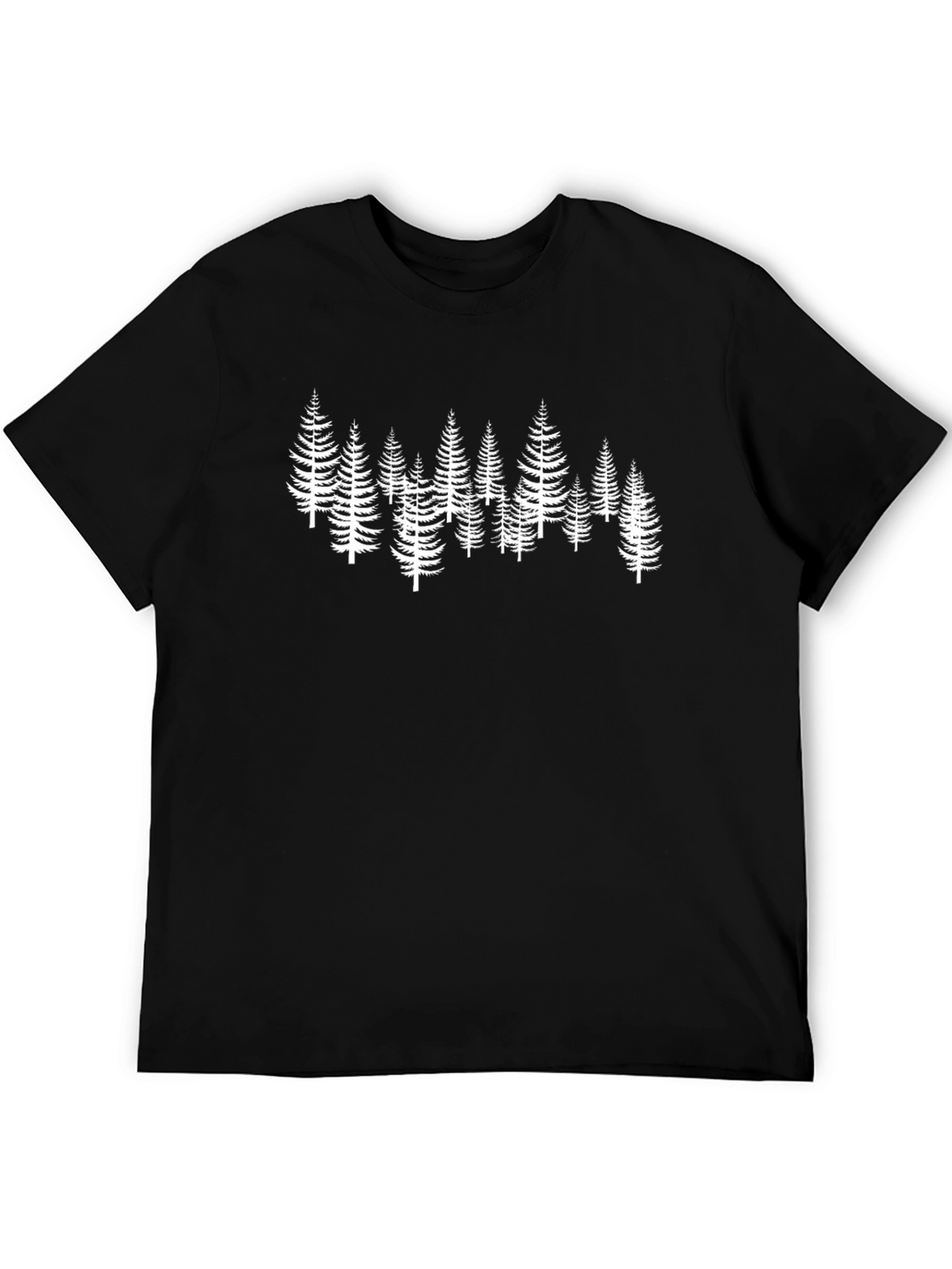 Forest Graphic Tee - Black Cotton T-Shirt